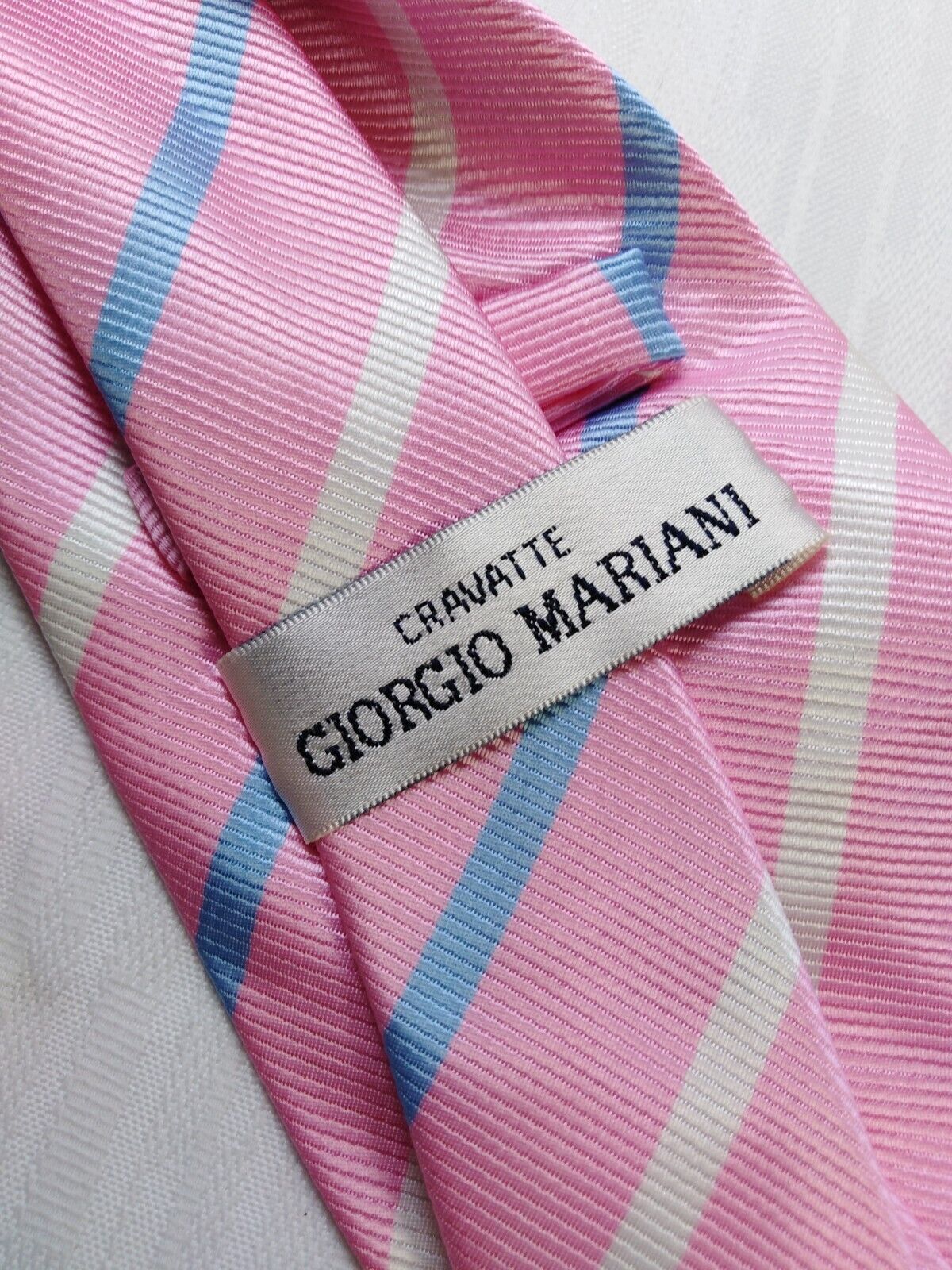 GIORGIO MARIANI 100% SETA SILK TIE CRAVATTA NECKTIE ITALY VINTAGE SELF TIPPED