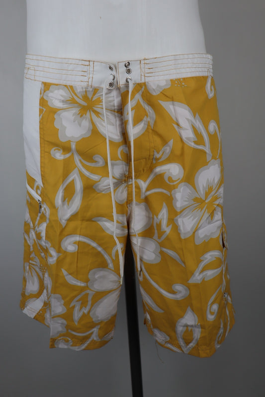 SUNDEK COSTUME PANTALONCINO MARE UOMO TG L MEN SWIMSUIT VINTAGE CASUAL FLOREALE