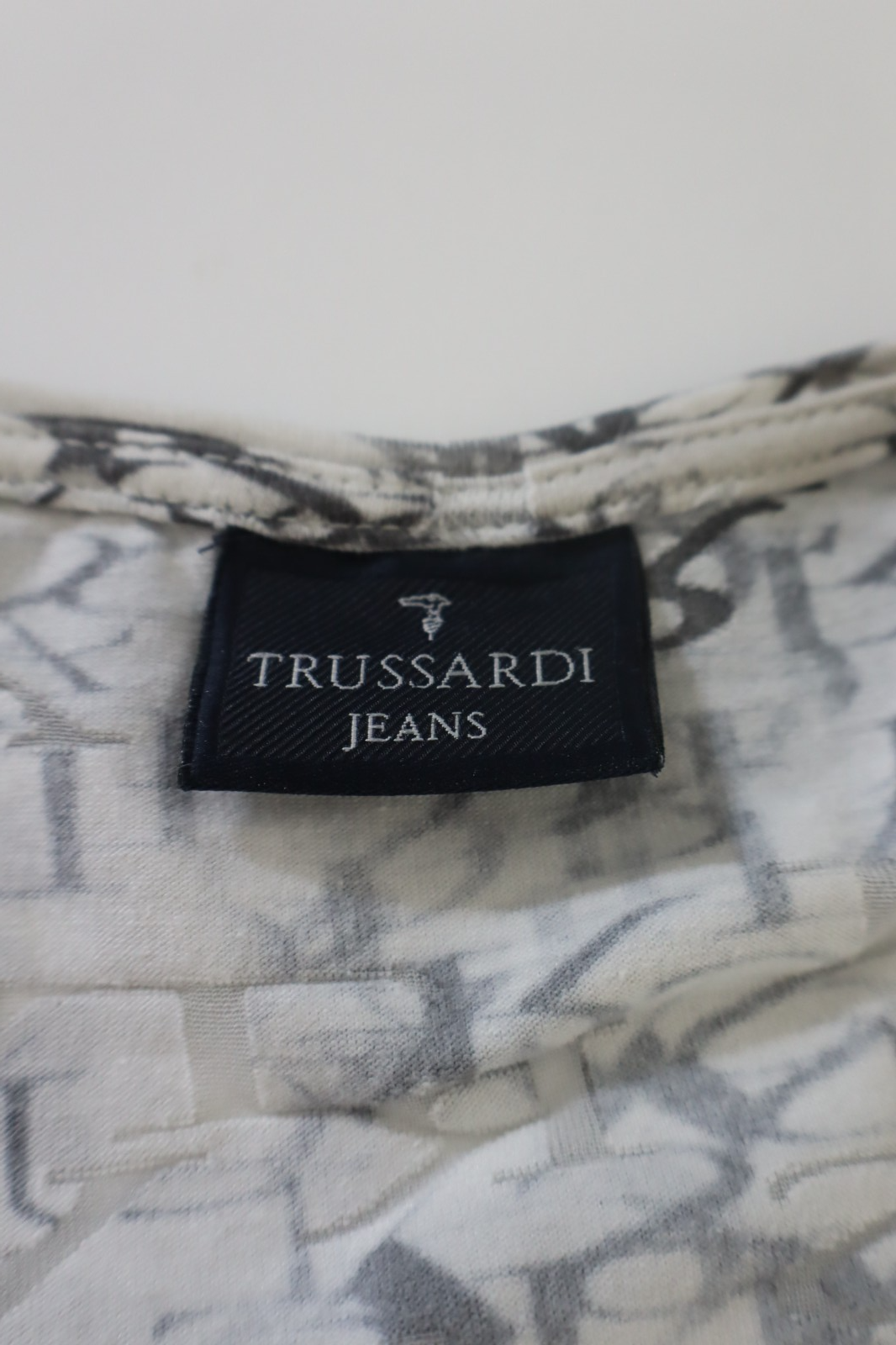 TRUSSARDI JEANS MAGLIA DONNA TG. XXL WOMAN CASUAL VINTAGE T-SHIRT TOP COTONE