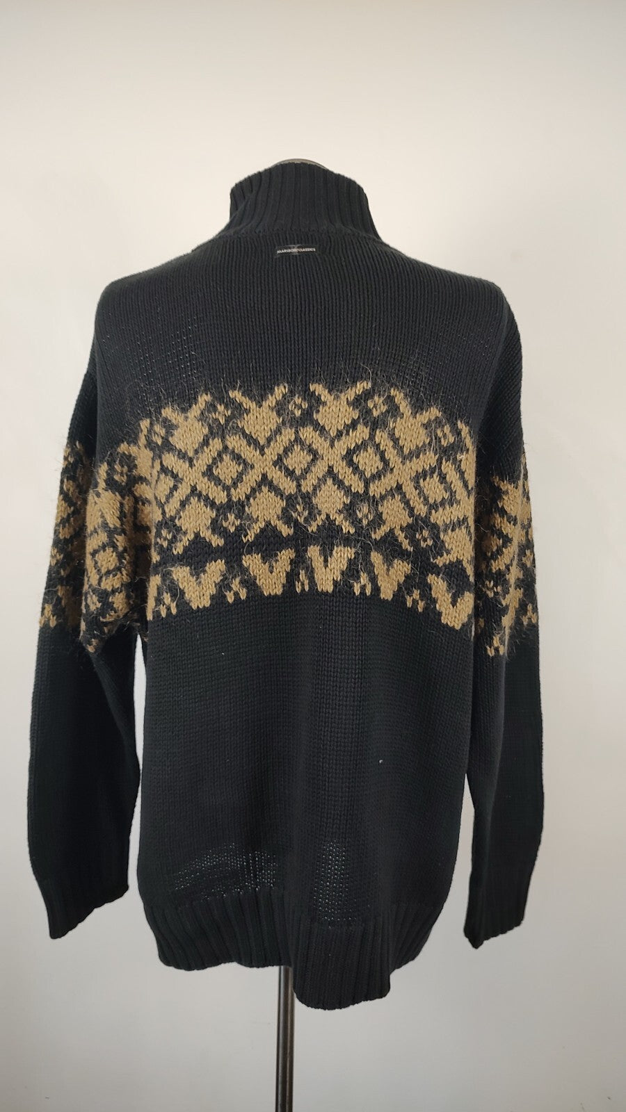 MARLBORO MAGLIONE ZIP UOMO Tg. 2XL MAN SWEATER CASUAL VINTAGE COTONE MOHAIR