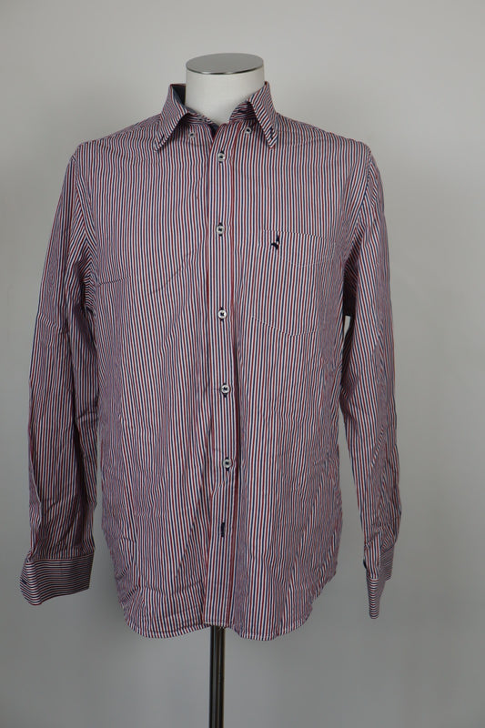 NAVIGARE CAMICIA COTONE UOMO TG. L MAN CASUAL VINTAGE SHIRT LOGO COTTON