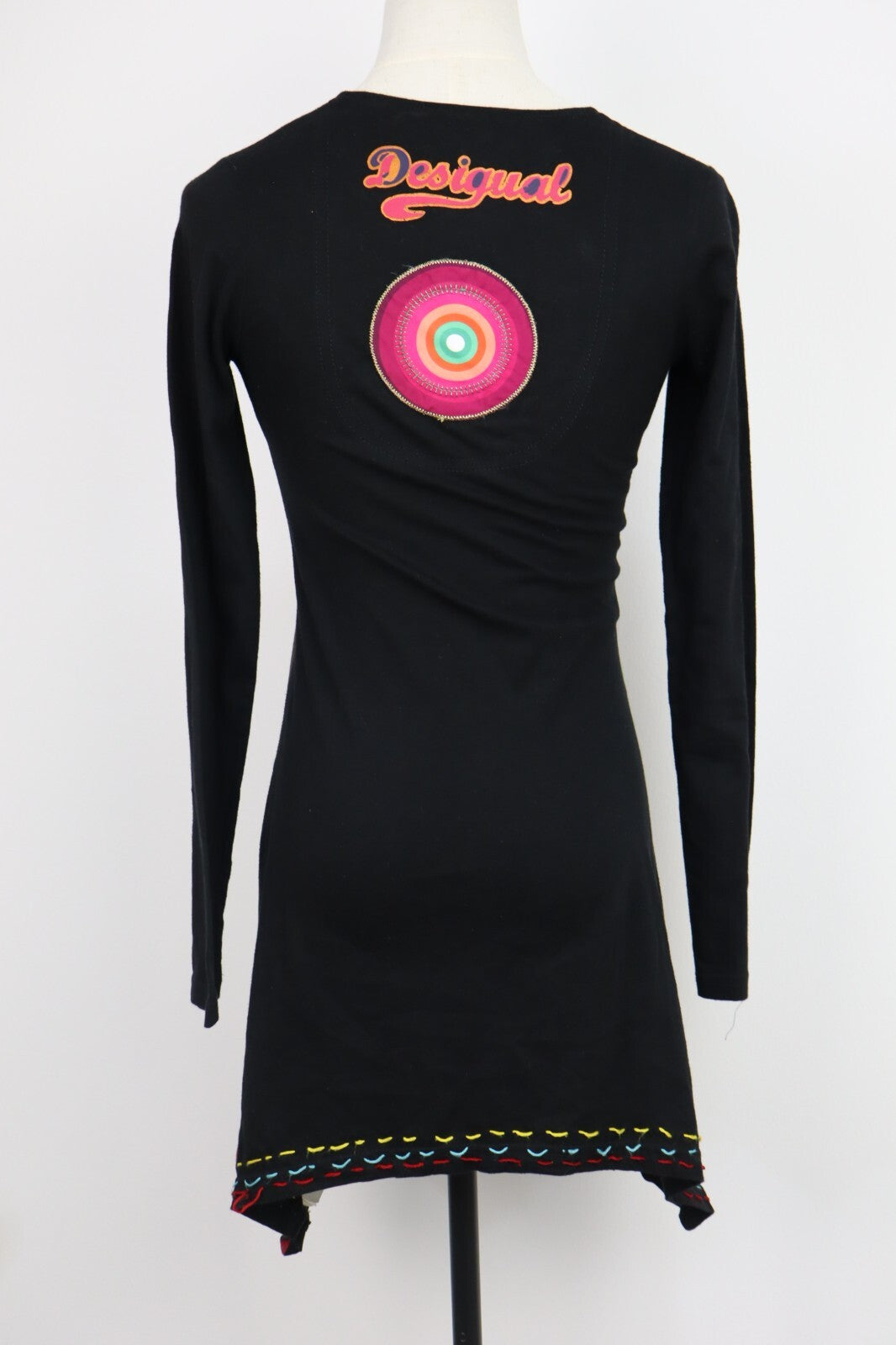 DESIGUAL VESTITO ABITO DONNA TG. XS WOMAN CASUAL VINTAGE DRESS