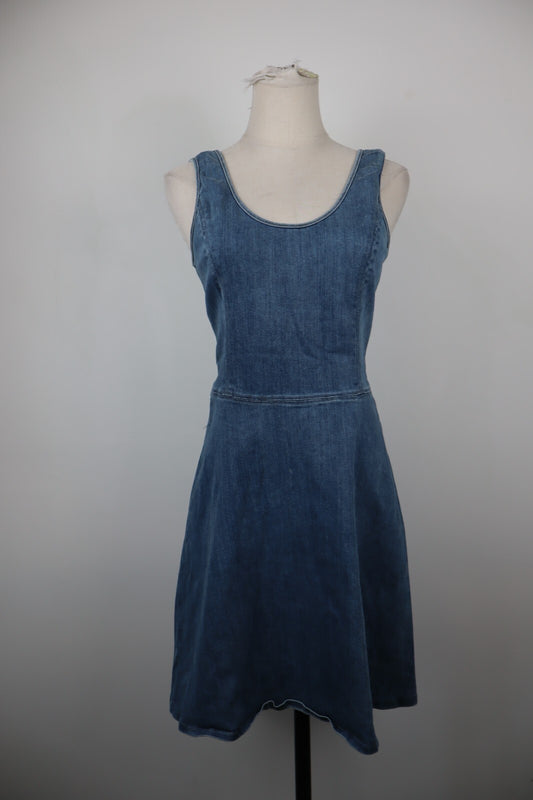 CALVIN KLEIN JEANS VESTITO ABITO DENIM DONNA TG. M WOMAN CASUAL VINTAGE DRESS