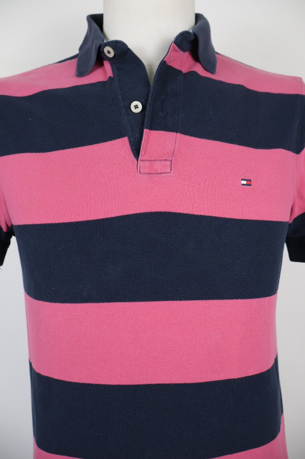TOMMY HILFIGER POLO MAGLIA UOMO COTONE TG. S MAN COTTON SHIRT CASUAL VINTAGE