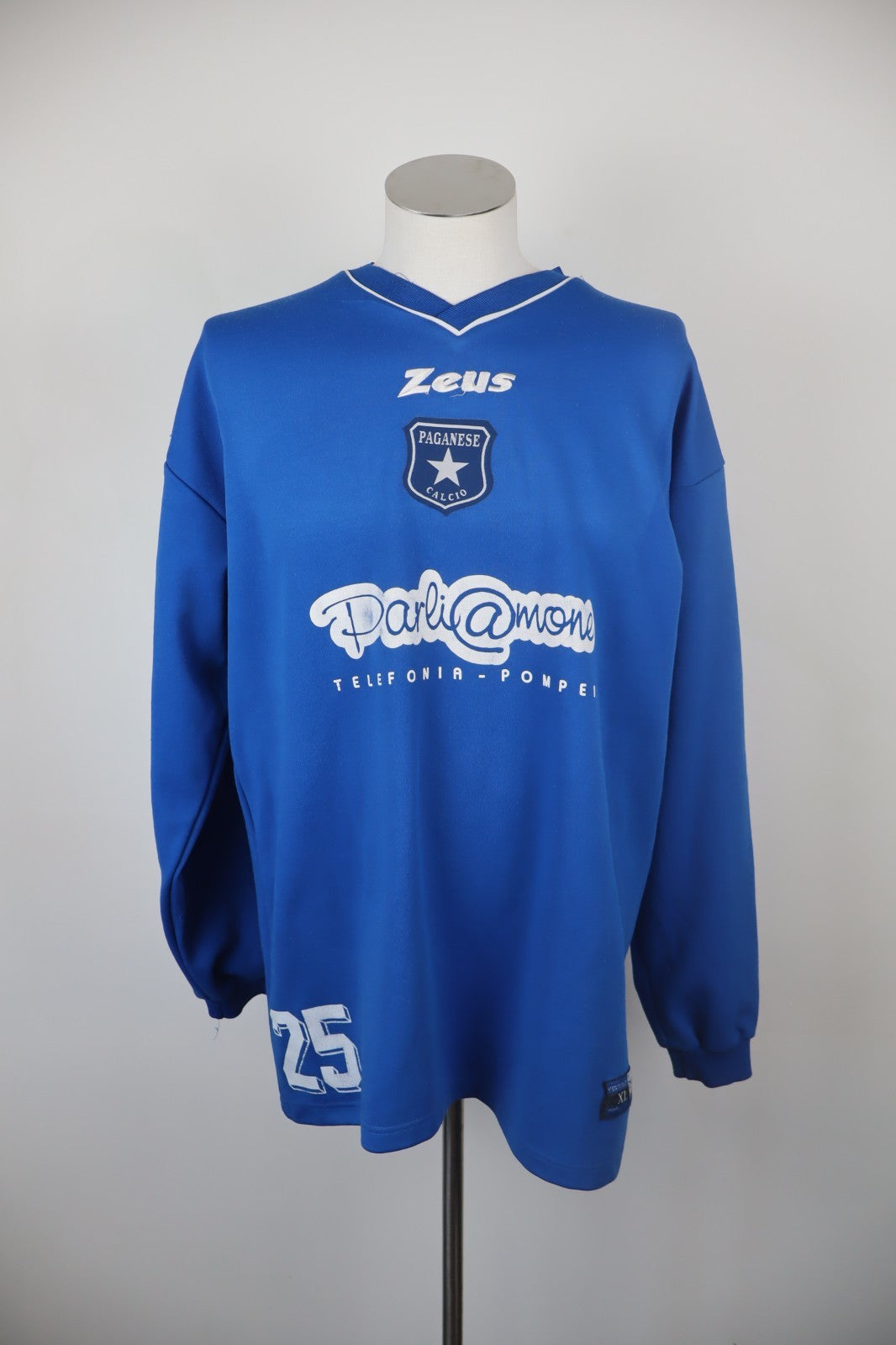 ZEUS PAGANESE MAGLIA FELPA CALCIO UOMO Tg XL SOCCER TRIKOT MAN JERSEY