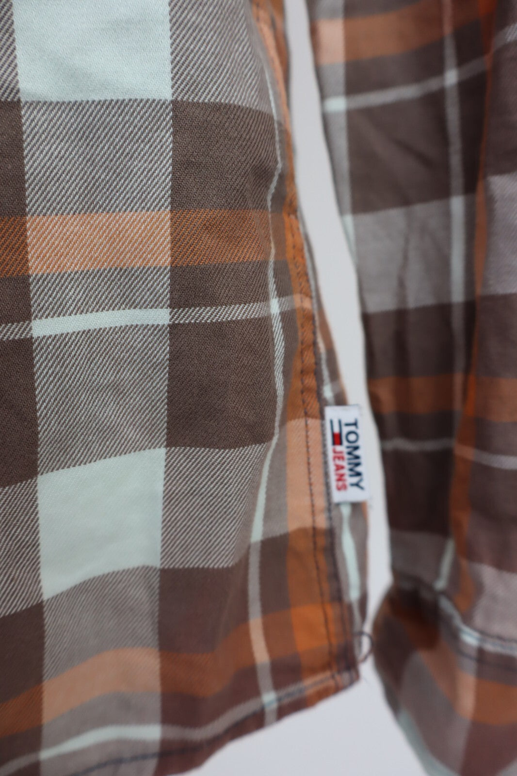 TOMMY HILFIGER CAMICIA UOMO COTONE TG. S MAN CASUAL VINTAGE COTTON SHIRT