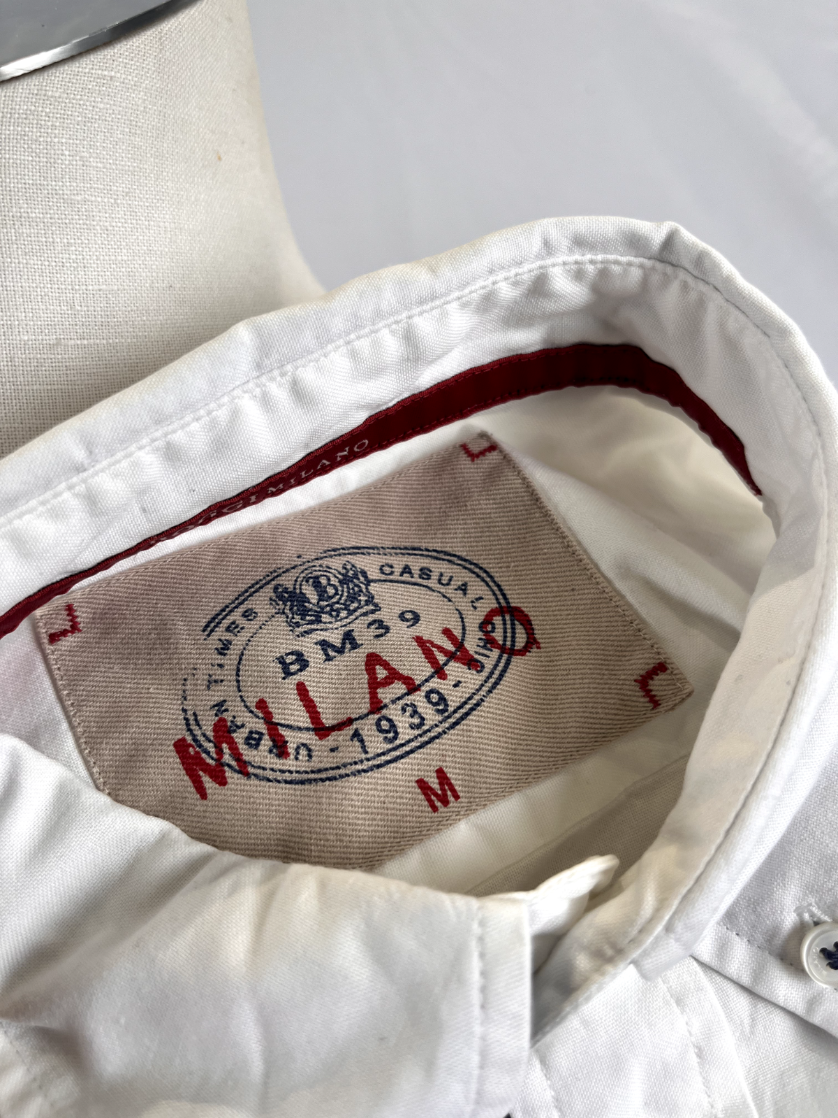 BOGGI MILANO CAMICIA COTONE UOMO TG M MAN CASUAL VINTAGE SHIRT COTTON