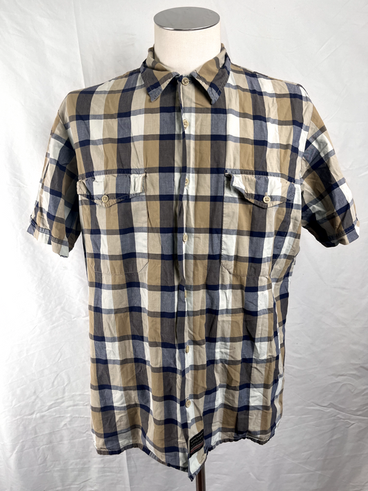 MARLBORO CLASSIC CAMICIA UOMO COTONE TG. L MAN CASUAL VINTAGE SHIRT COTTON