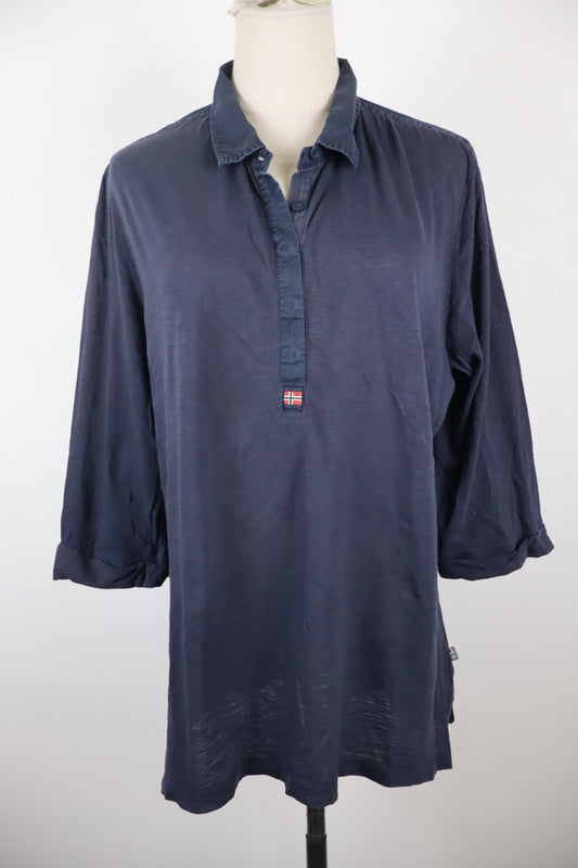 NAPAPIJRI POLO MAGLIA DONNA COTONE TG. 2XL WOMAN SHIRT CASUAL VINTAGE TUNICA