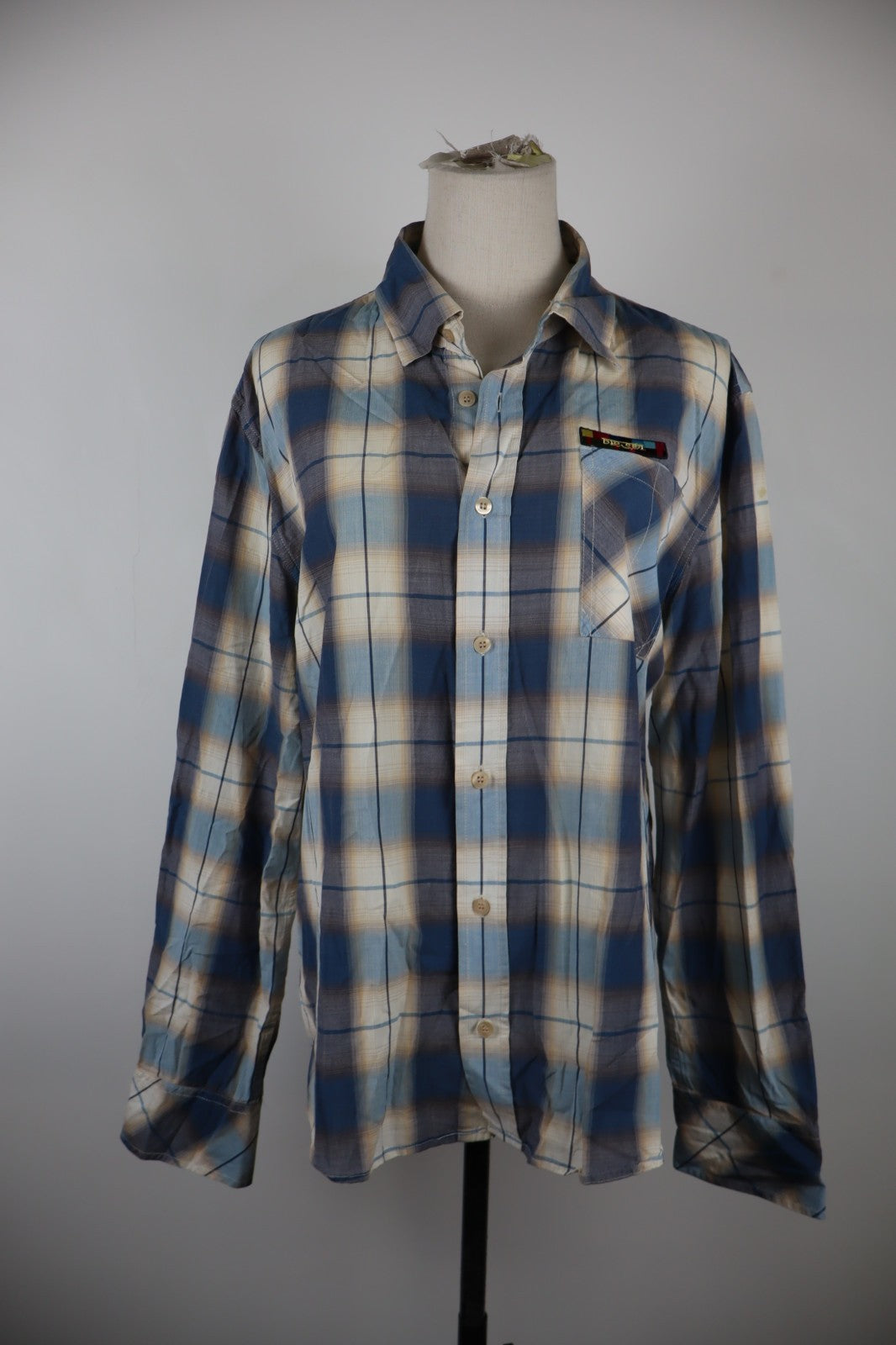 DIESEL CAMICIA  DONNA TG. XL WOMAN SHIRT CASUAL VINTAGE COTONE MANICHE LUNGHE