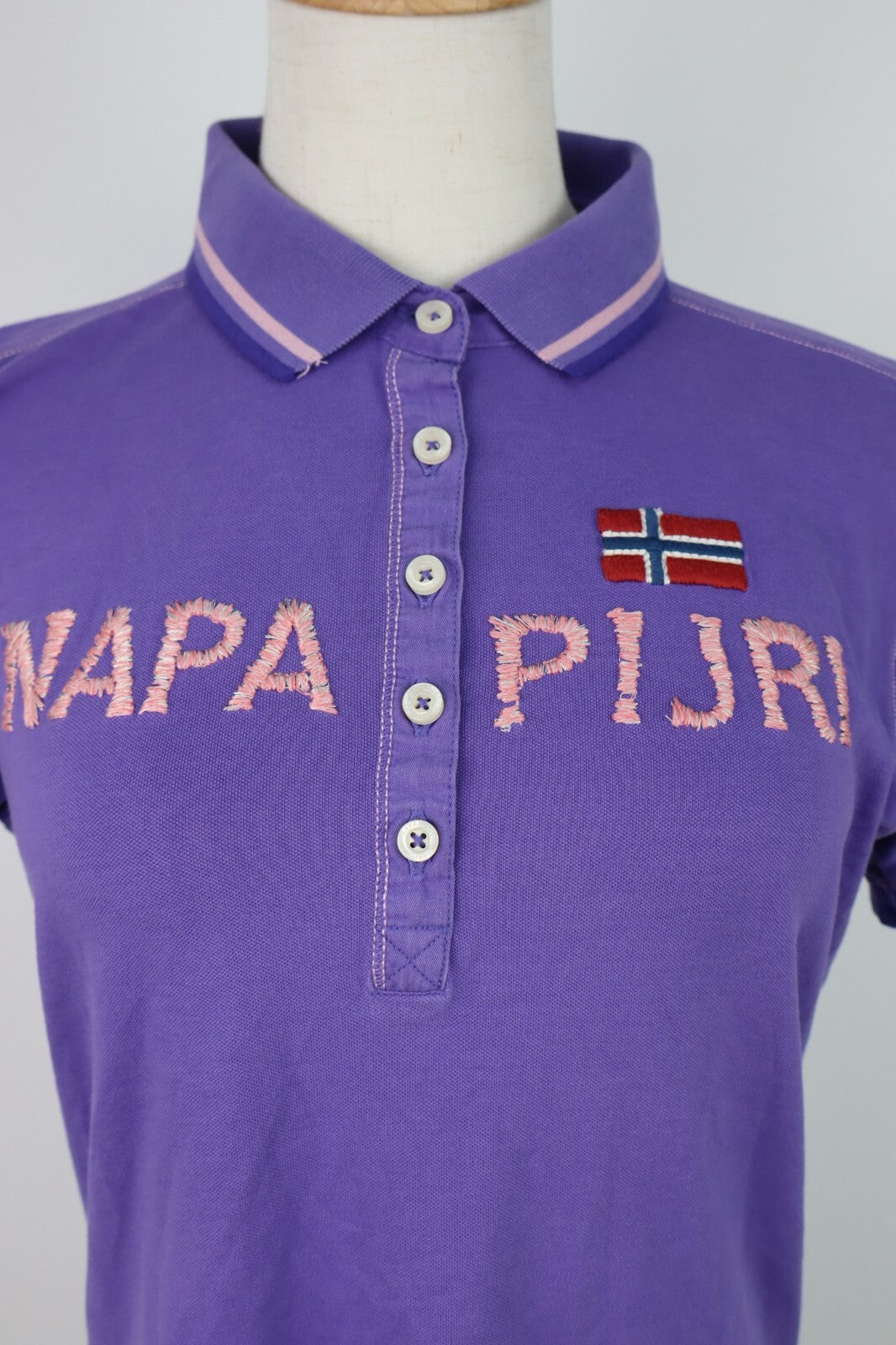NAPAPIJRI POLO MAGLIA DONNA COTONE TG. XL WOMAN SHIRT CASUAL VINTAGE COTTON