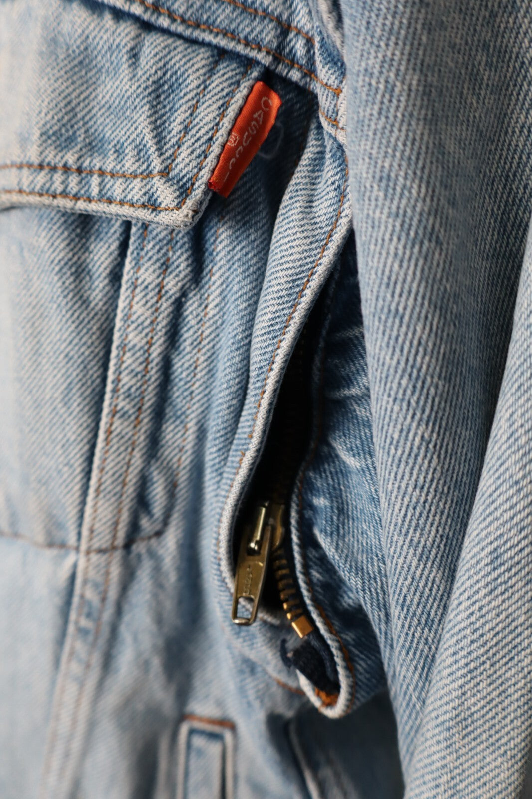 CASUCCI C-001 GIACCA GIUBBINO JEANS DENIM UOMO Tg 32 MAN CASUAL VINTAGE JACKET