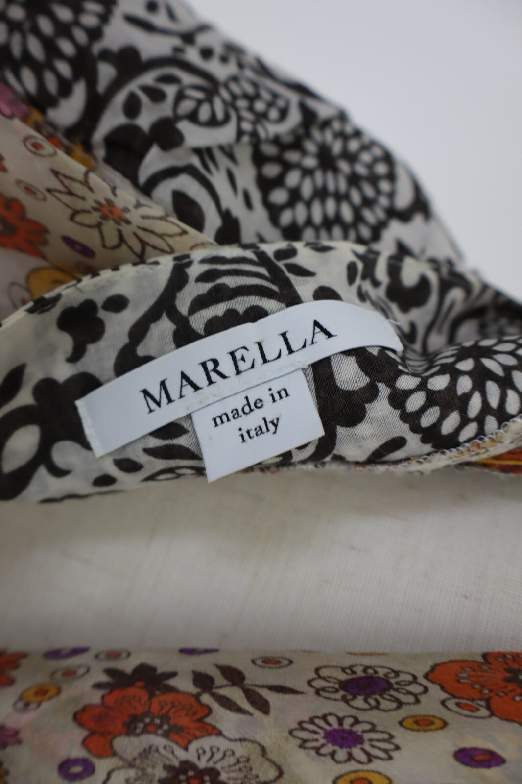 MARELLA MAGLIA TOP CANOTTA DONNA TG. 44 WOMAN CASUAL VINTAGE T-SHIRT SETA