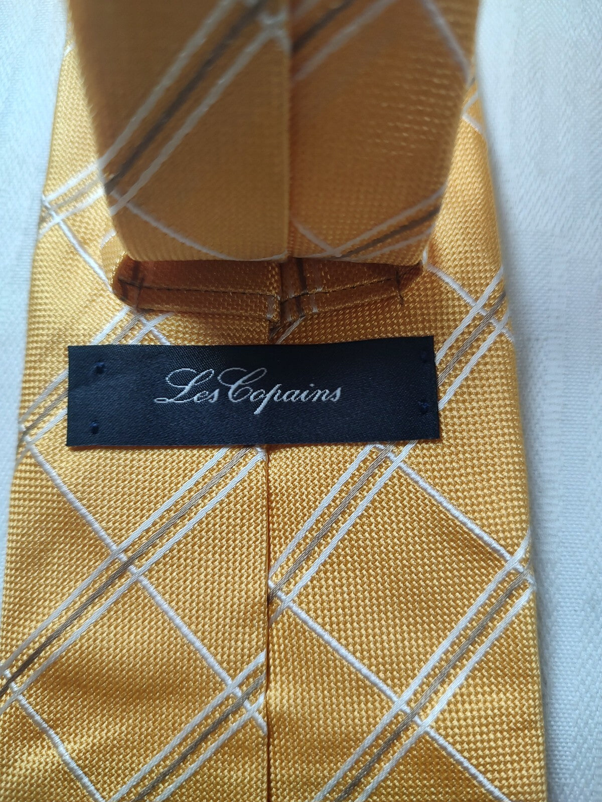 LES COPAINS 100% SILK TIE SETA CRAVATTA NECKTIE MADE IN ITALIA CLASSIC