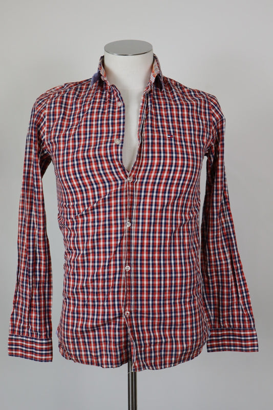 TOMMY HILFIGER DENIM CAMICIA UOMO COTONE TG. S MAN CASUAL VINTAGE SHIRT COTTON