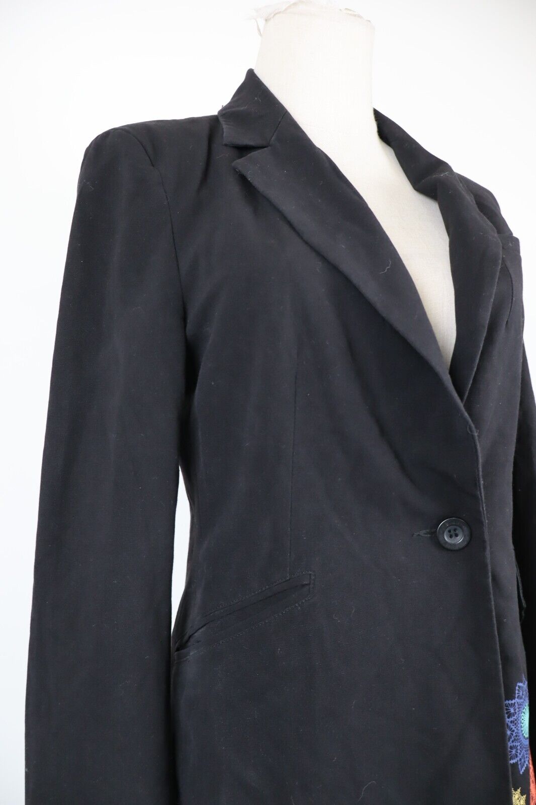 DESIGUAL BLAZER GIACCA DONNA Tg 38 WOMAN CASUAL VINTAGE JACKET