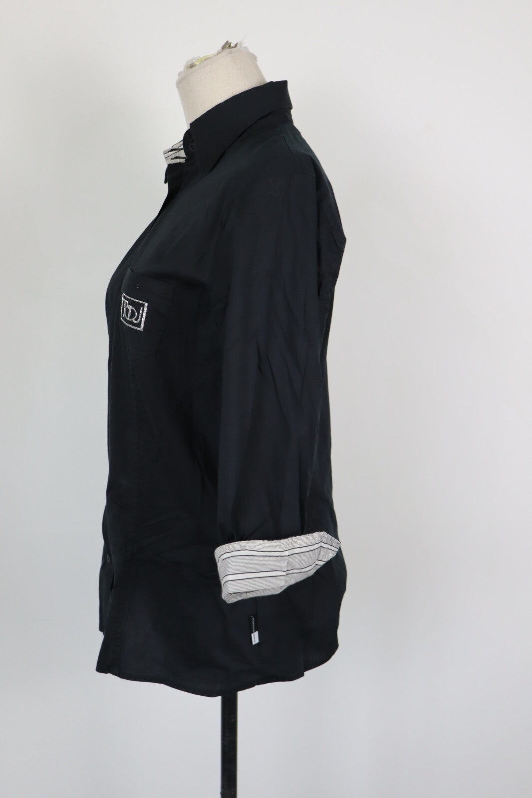 TRUSSARDI JEANS CAMICIA DONNA TG. L WOMAN SHIRT CASUAL VINTAGE COTONE