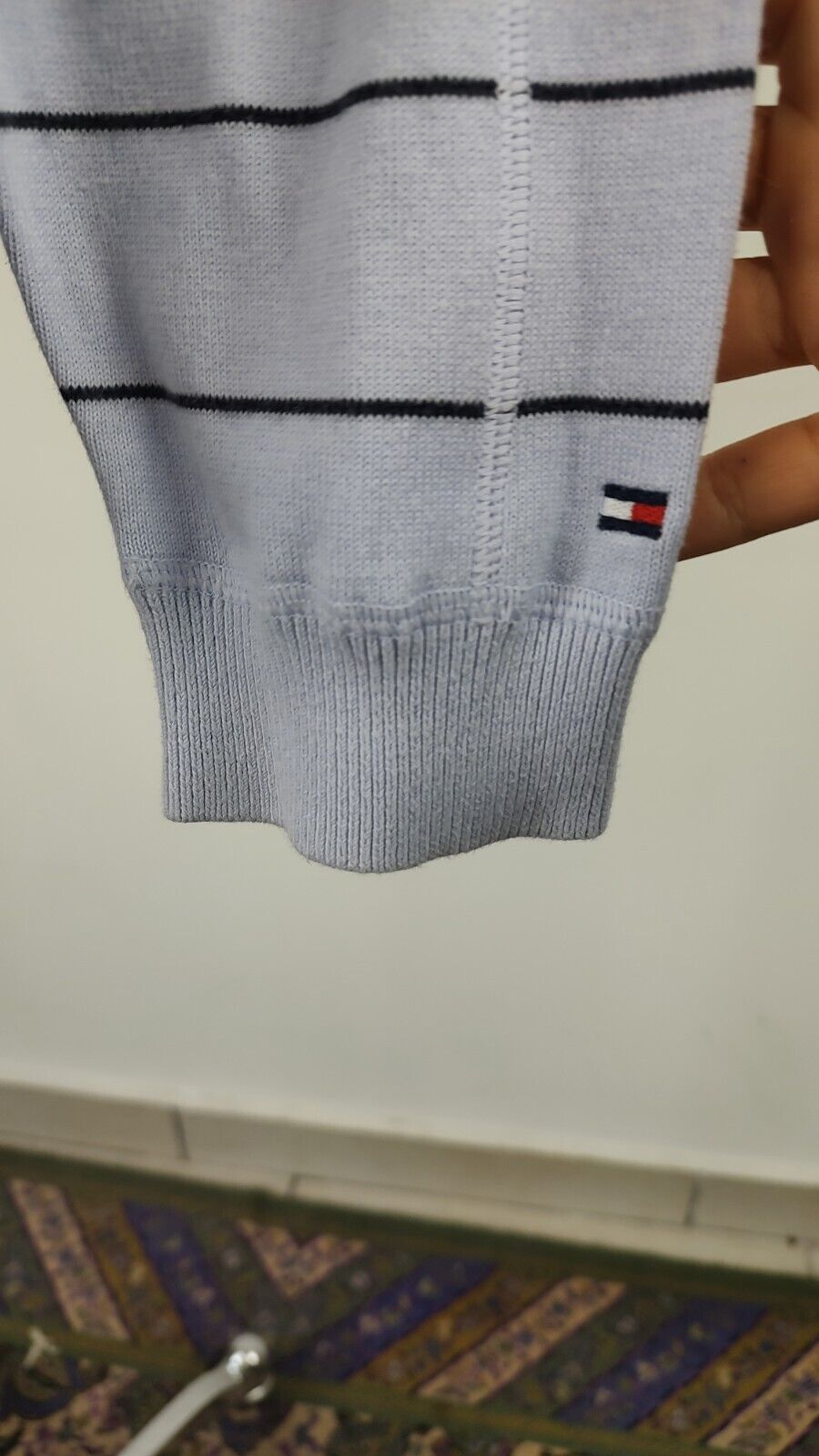 TOMMY HILFIGER MAGLIONE COTONE VINTAGE UOMO L MAN SWEATER CASUAL VINTAGE ITALY