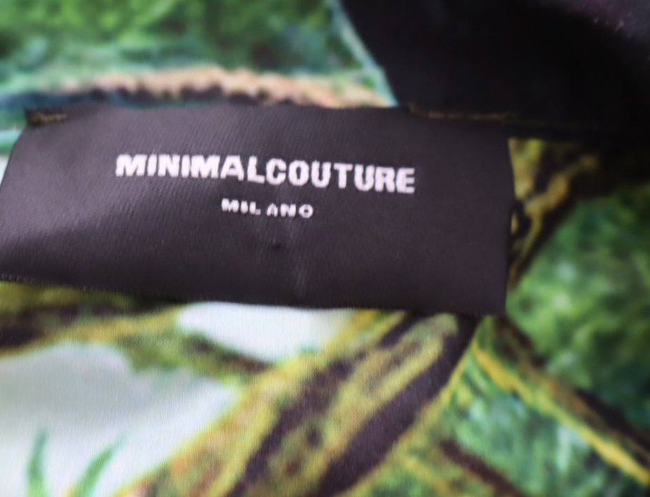 MINIMAL COUTURE MILANO CAMICIA UOMO TG L MAN CASUAL VINTAGE SHIRT ANIMALIER