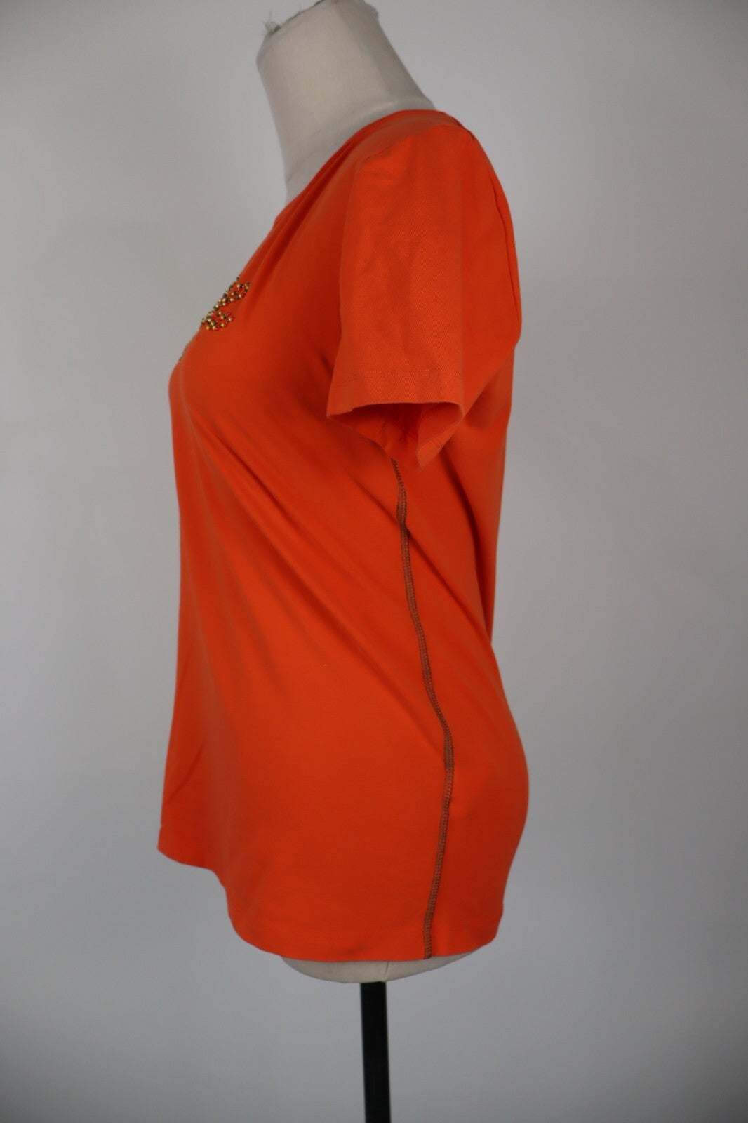 BLU BYBLOS MAGLIA DONNA TG. L WOMAN CASUAL VINTAGE T-SHIRT TOP