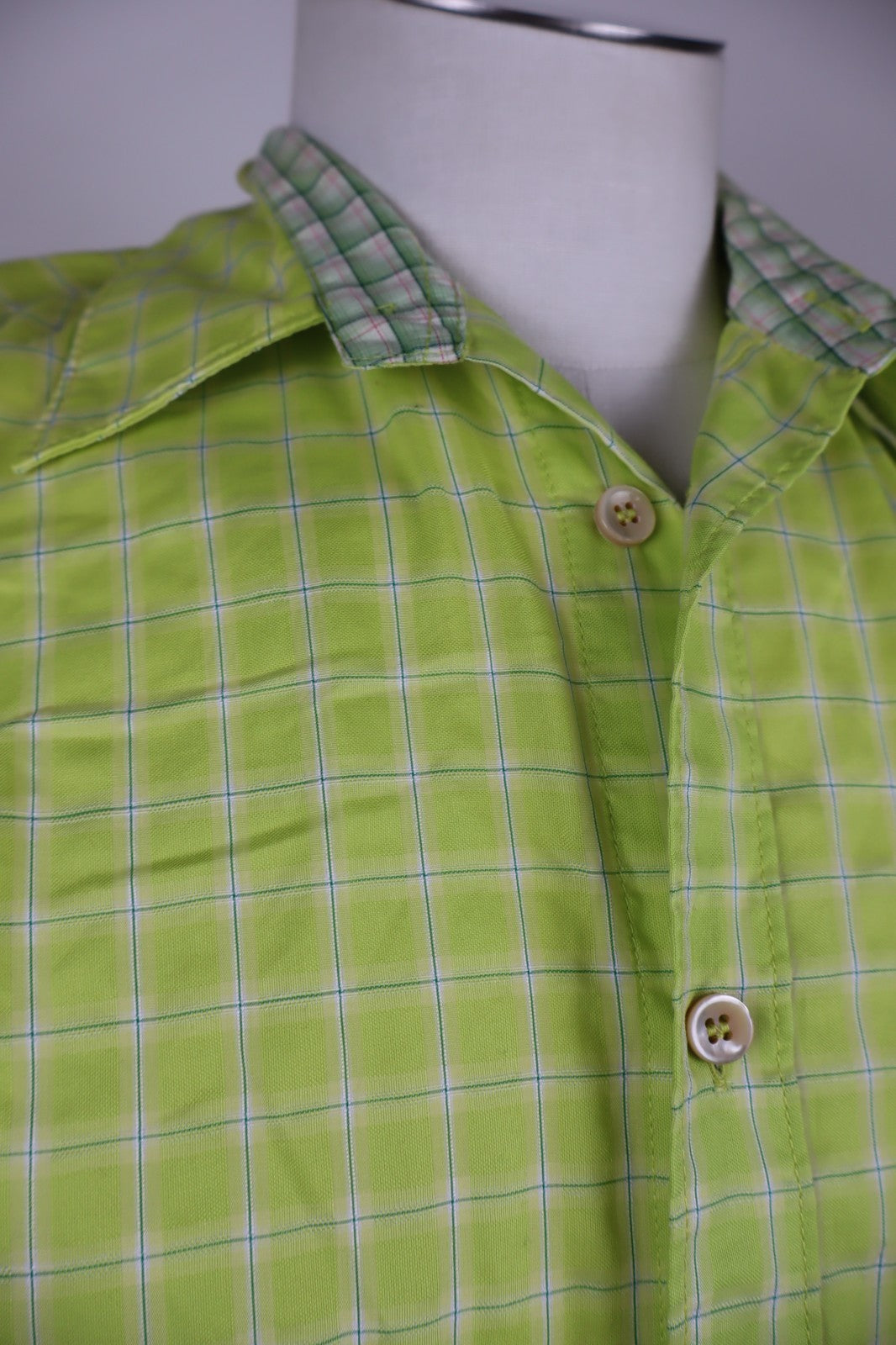 GAS CAMICIA UOMO TG. 15 37 MAN CASUAL VINTAGE MAN COTONE COTTON VERDE LOGO