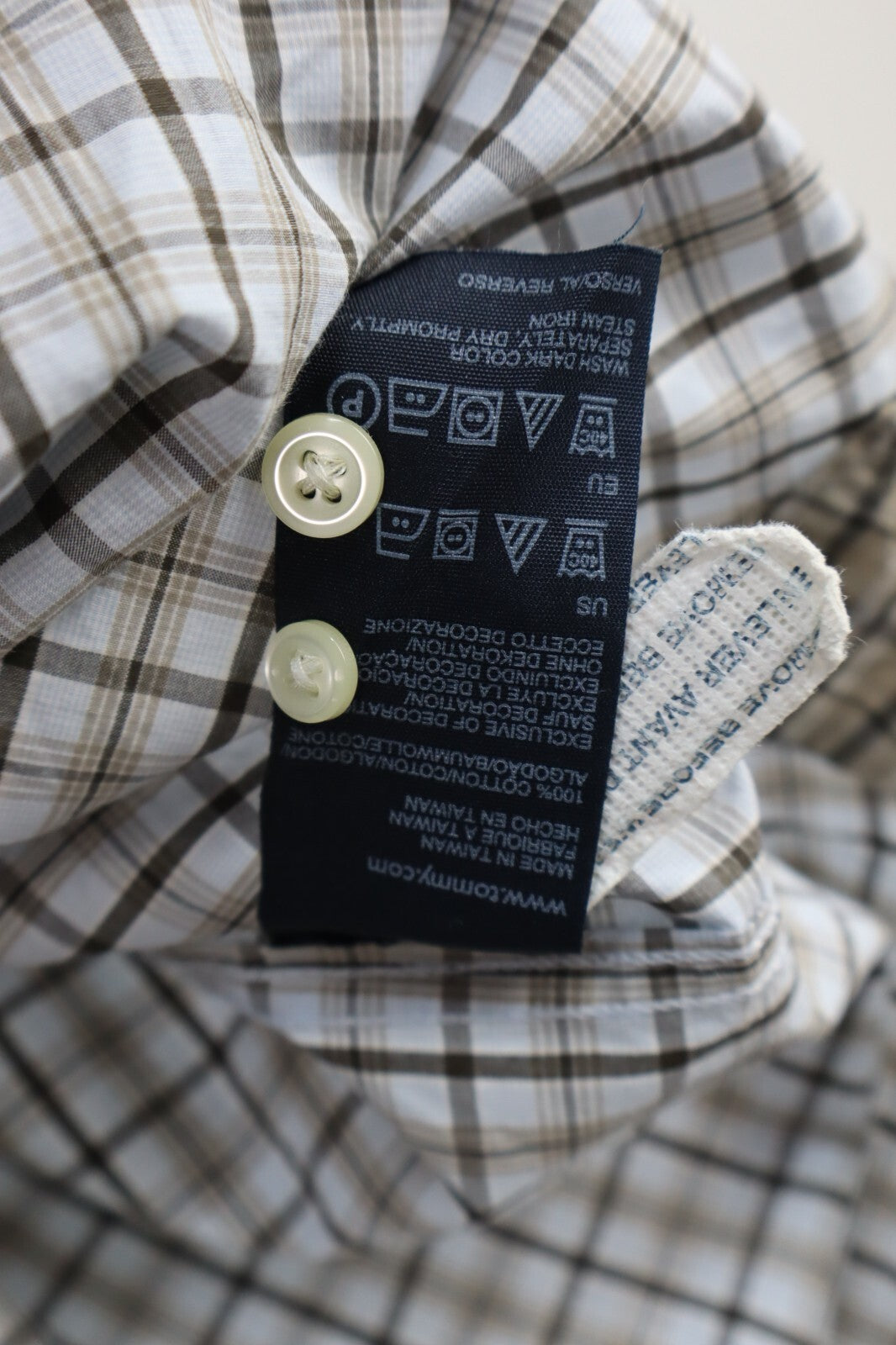 TOMMY HILFIGER CAMICIA UOMO TG. xl MAN CASUAL VINTAGE SHIRT COTONE COTTON