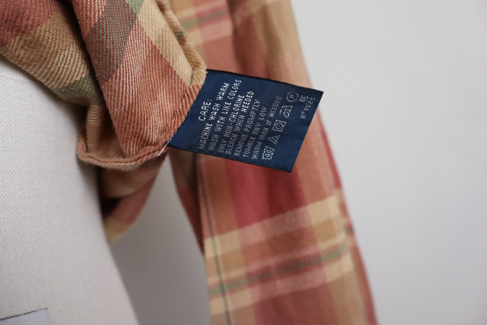 RALPH LAUREN CAMICIA UOMO COTONE TG. 4 MAN CASUAL VINTAGE COTTON SHIRT TASCHE