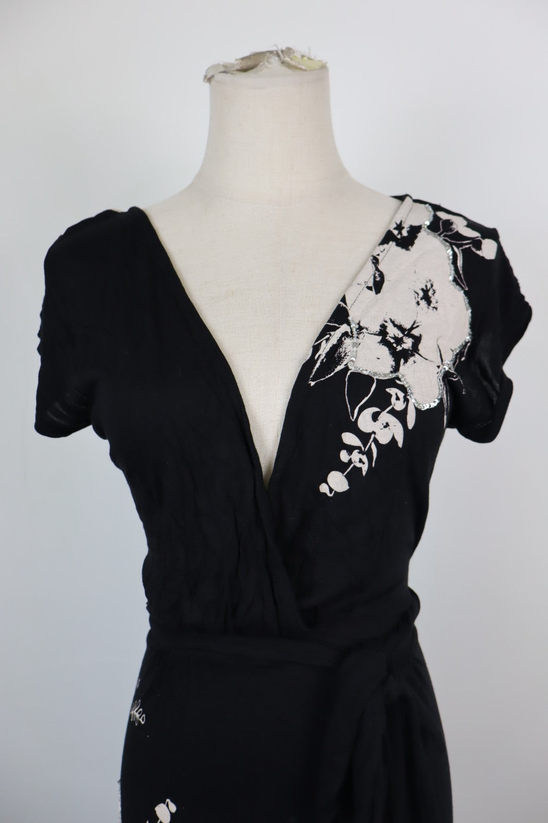 DESIGUAL VESTITO DONNA TG. S WOMAN CASUAL VINTAGE DRESS ABITO VISCOSA