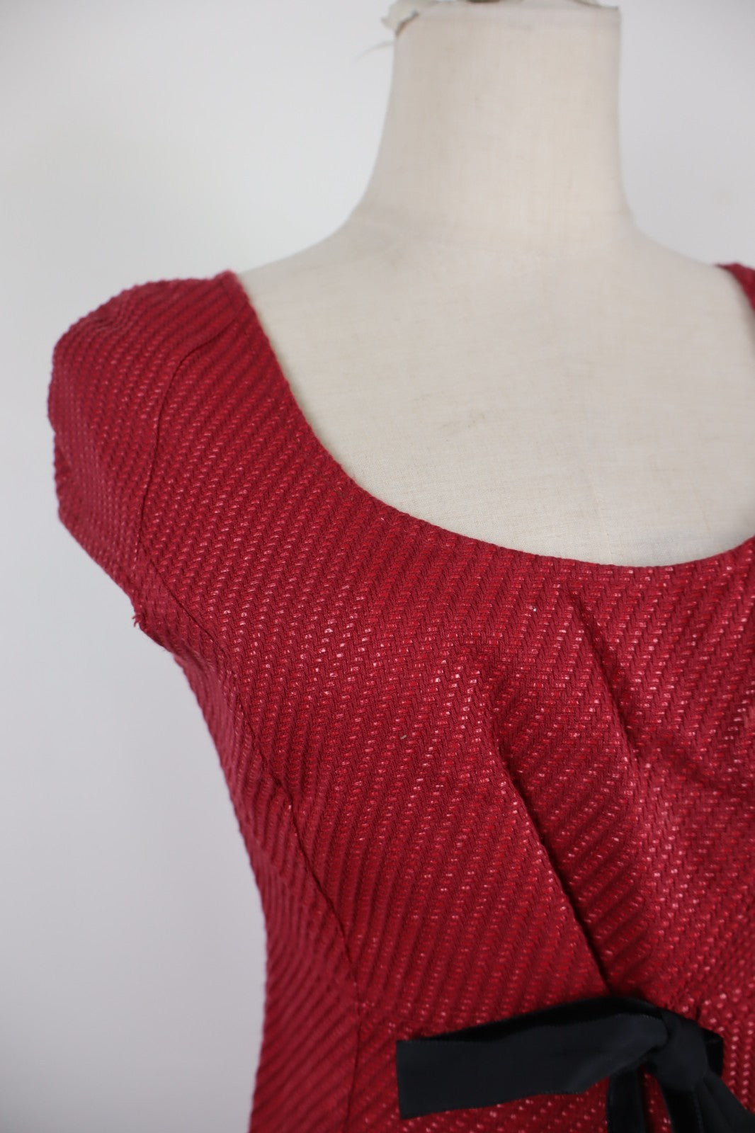 MAX&CO VESTITO DONNA TG 42 WOMAN CASUAL VINTAGE DRESS ABITO COTONE COTTON FIOCCO