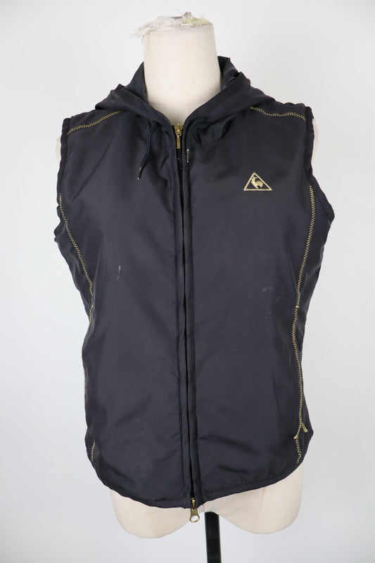 LE COQ SPORTIF GIUBBINO SMANICATO GILET DONNA TG M WOMAN CASUAL JACKET VINTAGE