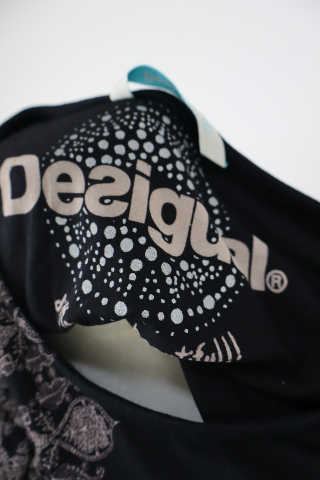 DESIGUAL VESTITO DONNA TG. M WOMAN CASUAL VINTAGE DRESS ABITO