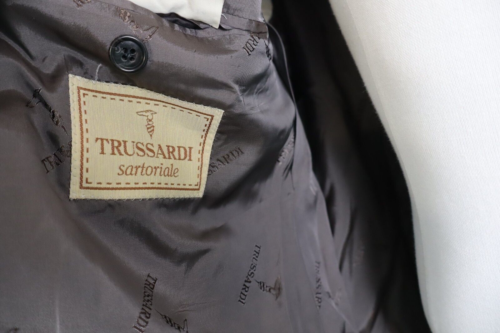 TRUSSARDI BLAZER GIACCA LANA WOOL UOMO Tg 56 MAN JACKET VINTAGE CASUAL