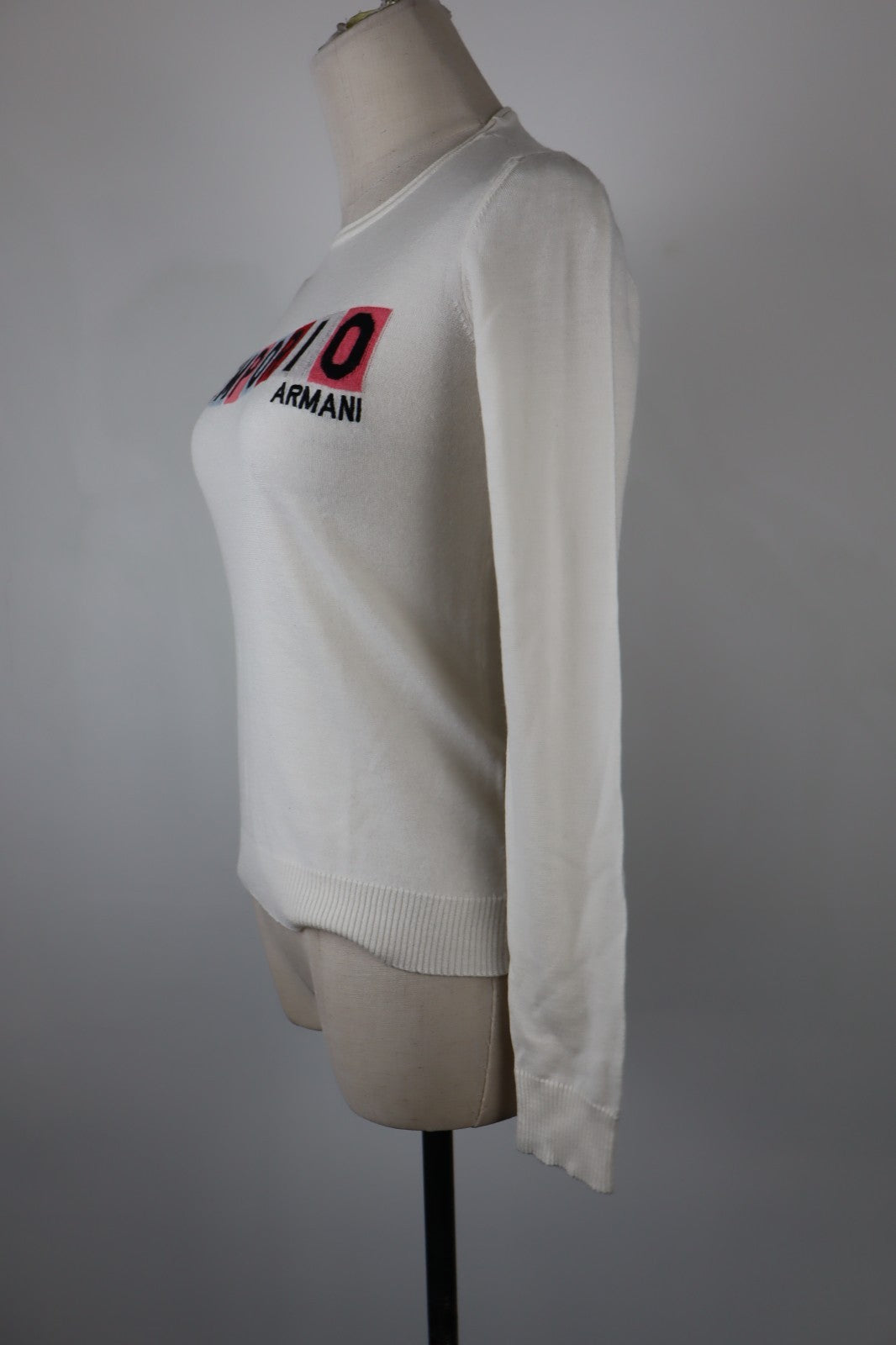 EMPORIO ARMANI MAGLIONE COTONE DONNA Tg. 40 WOMAN CASUAL SWEATER VINTAGE