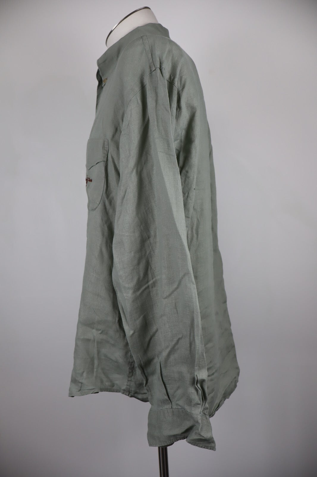 MARLBORO CLASSIC CAMICIA UOMO LINEN TG. L MAN CASUAL VINTAGE LINO SHIRT