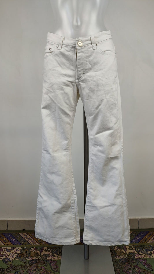 RICHMOND PANTALONE CASUAL DONNA TG. 30 WOMAN VINTAGE PANTS COTONE