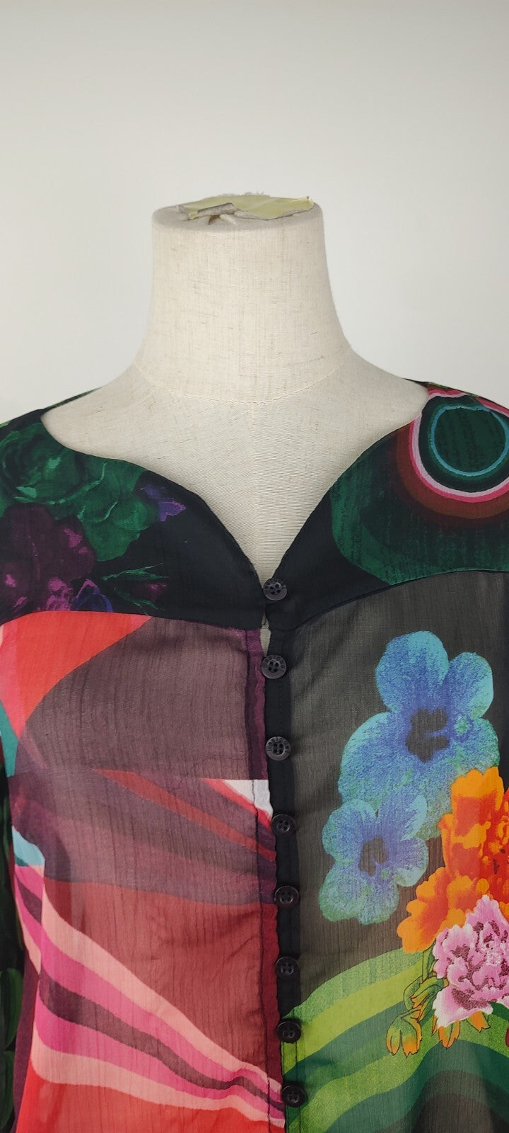 DESIGUAL CAMICIA  DONNA TG. S WOMAN SHIRT CASUAL VINTAGE