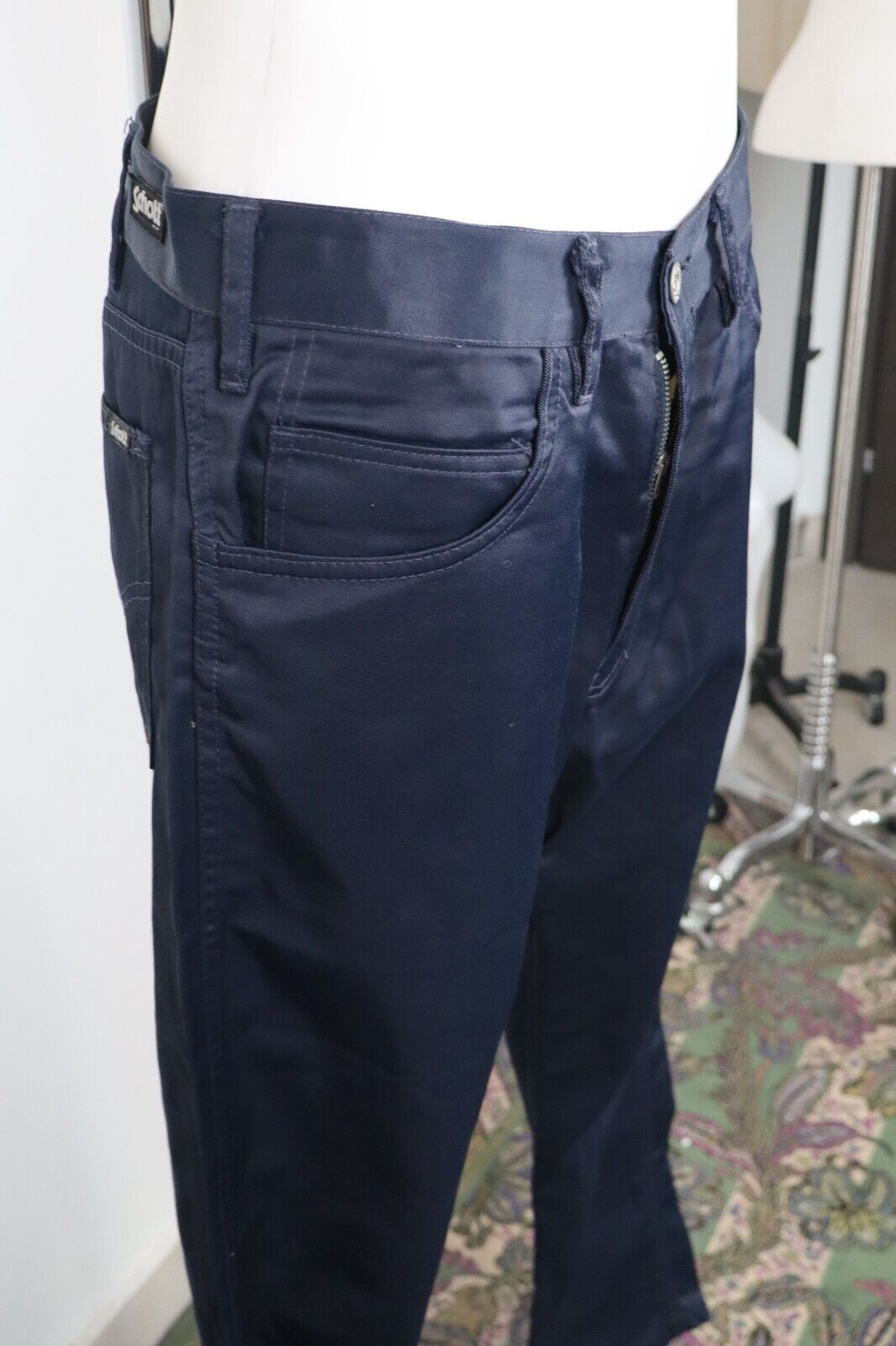 SCHOTT PANTALONE UOMO CASUAL TG. 47 MAN VINTAGE PANTS
