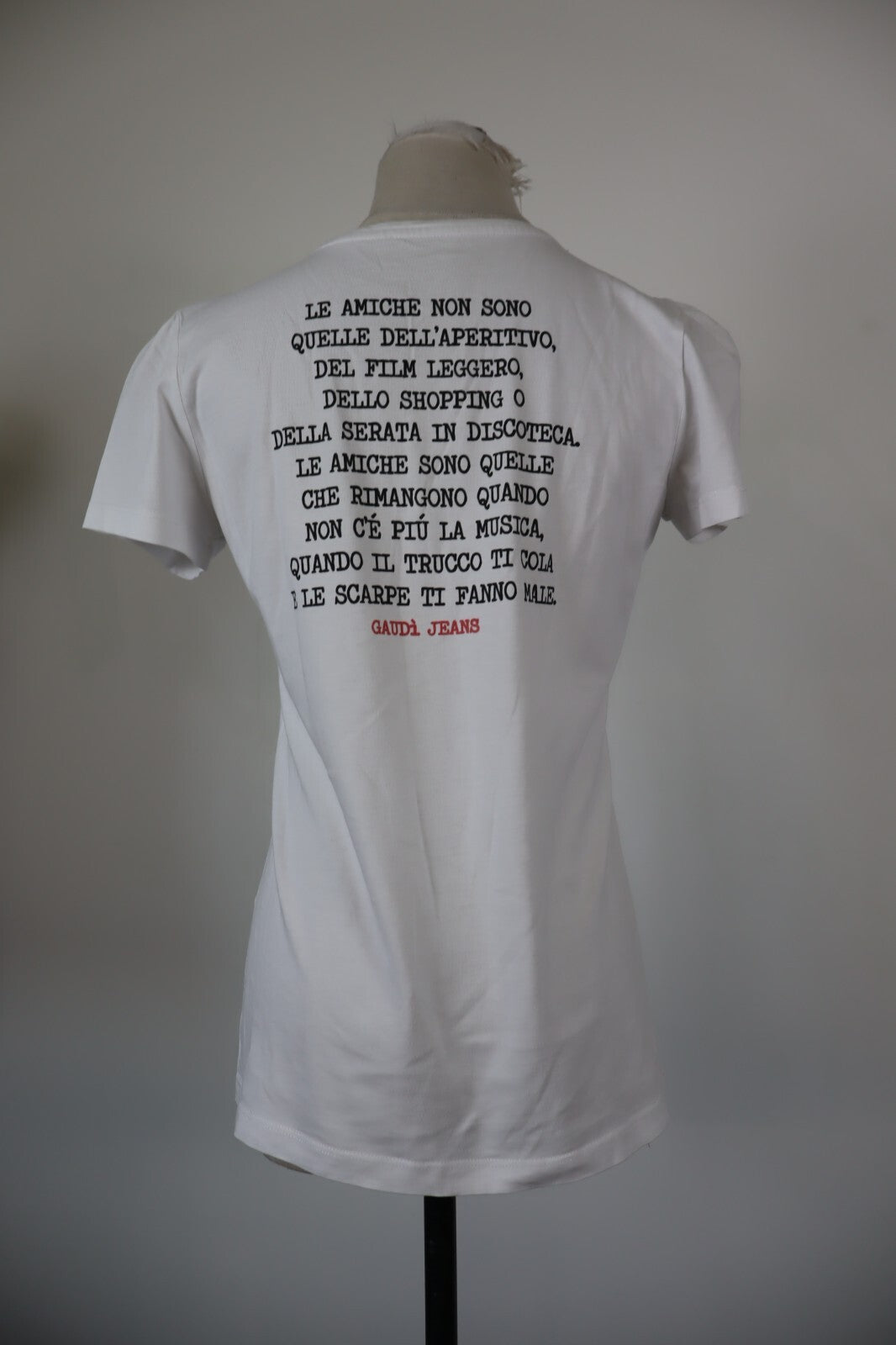 GAUDI MAGLIA DONNA TG. S WOMAN CASUAL VINTAGE T- SHIRT TOP COTONE