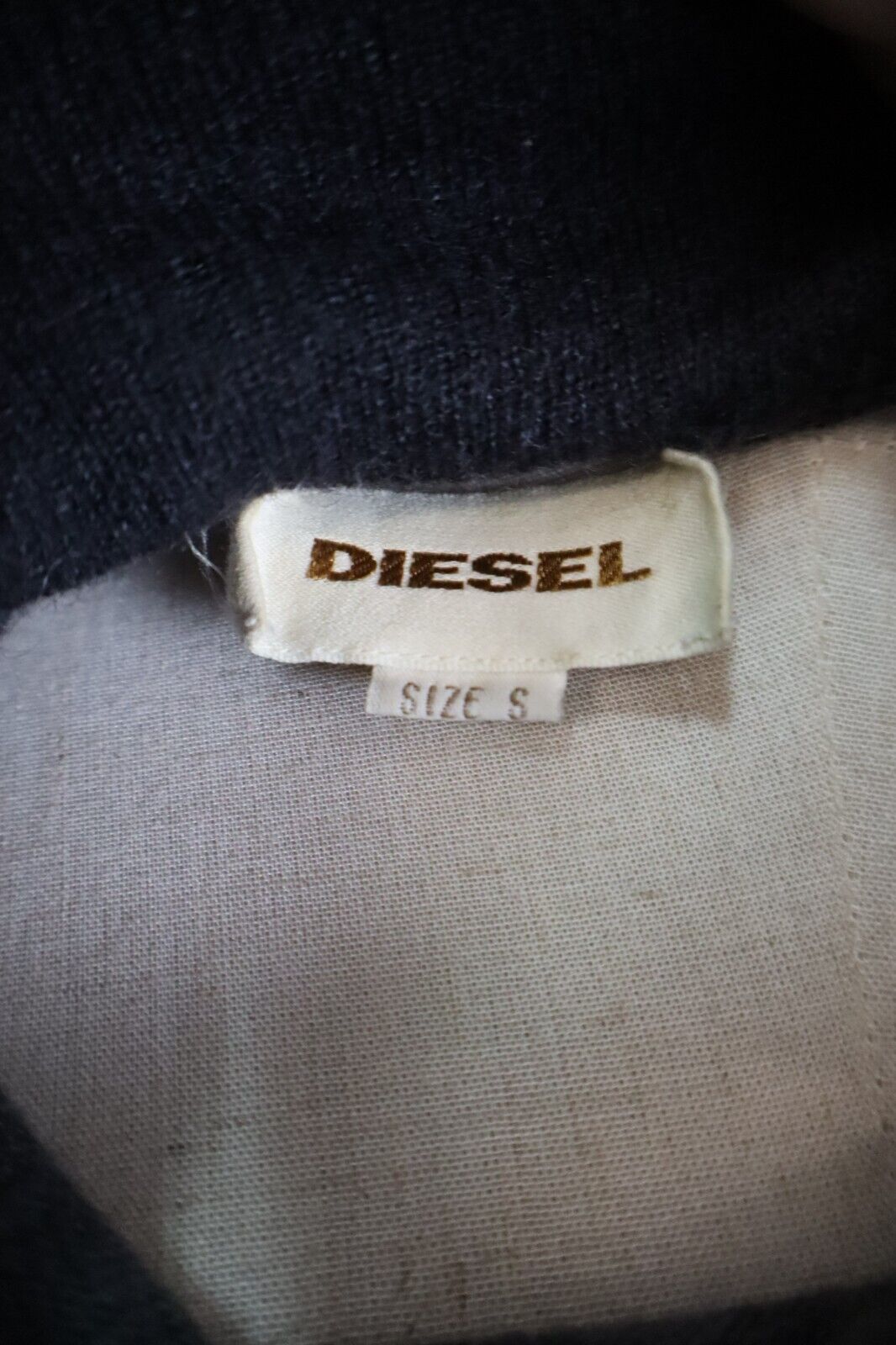 DIESEL VESTITO DONNA TG. S  WOMAN CASUAL VINTAGE DRESS LANA MOHAIR