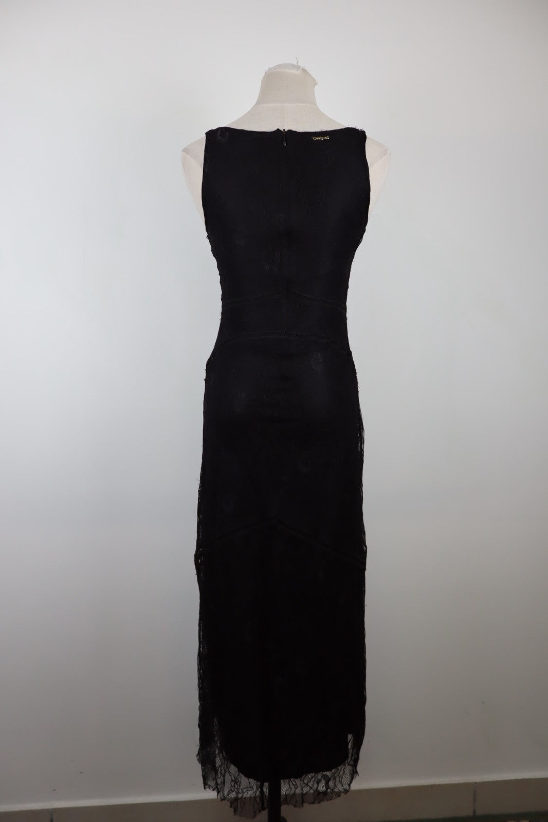 DESIGUAL VESTITO ABITO SMANICATO DONNA TG. S WOMAN CASUAL VINTAGE DRESS NERO