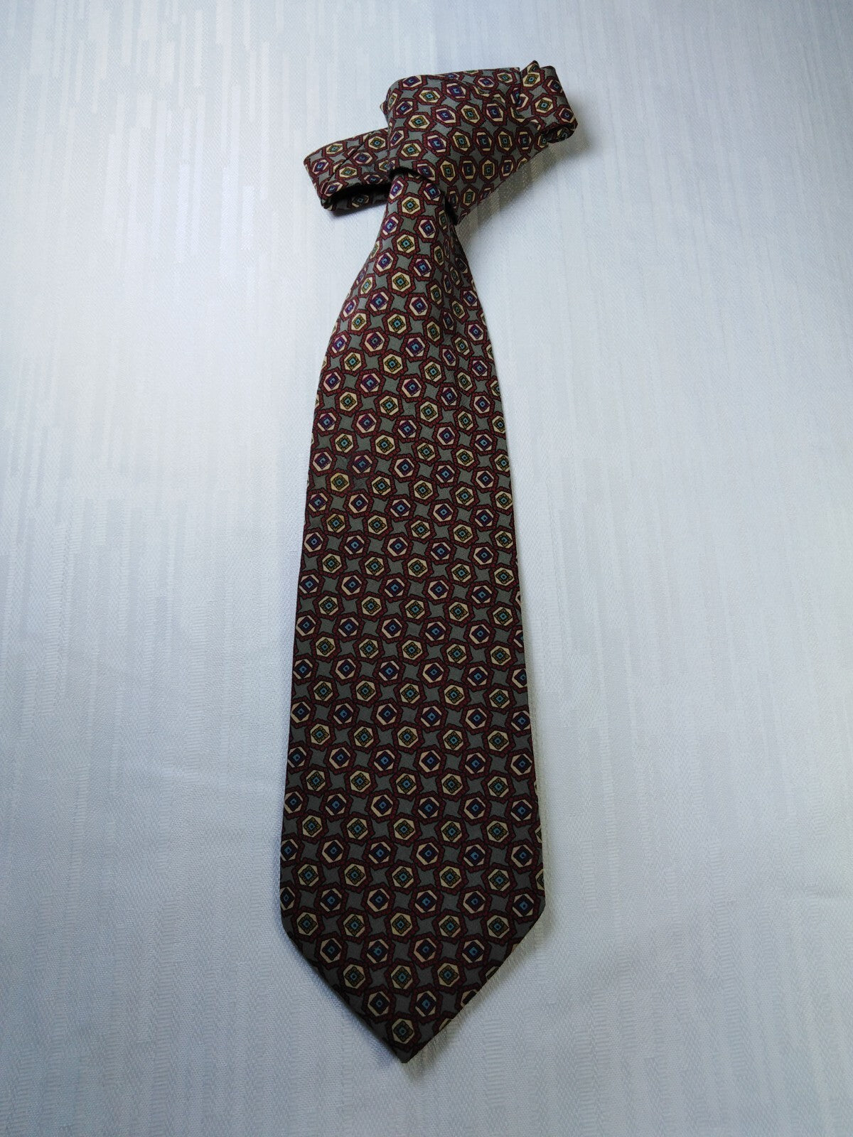 GABRIELE MOLTENI 100% SILK TIE SETA CRAVATTA NECKTIE MADE IN ITALY CLASSIC