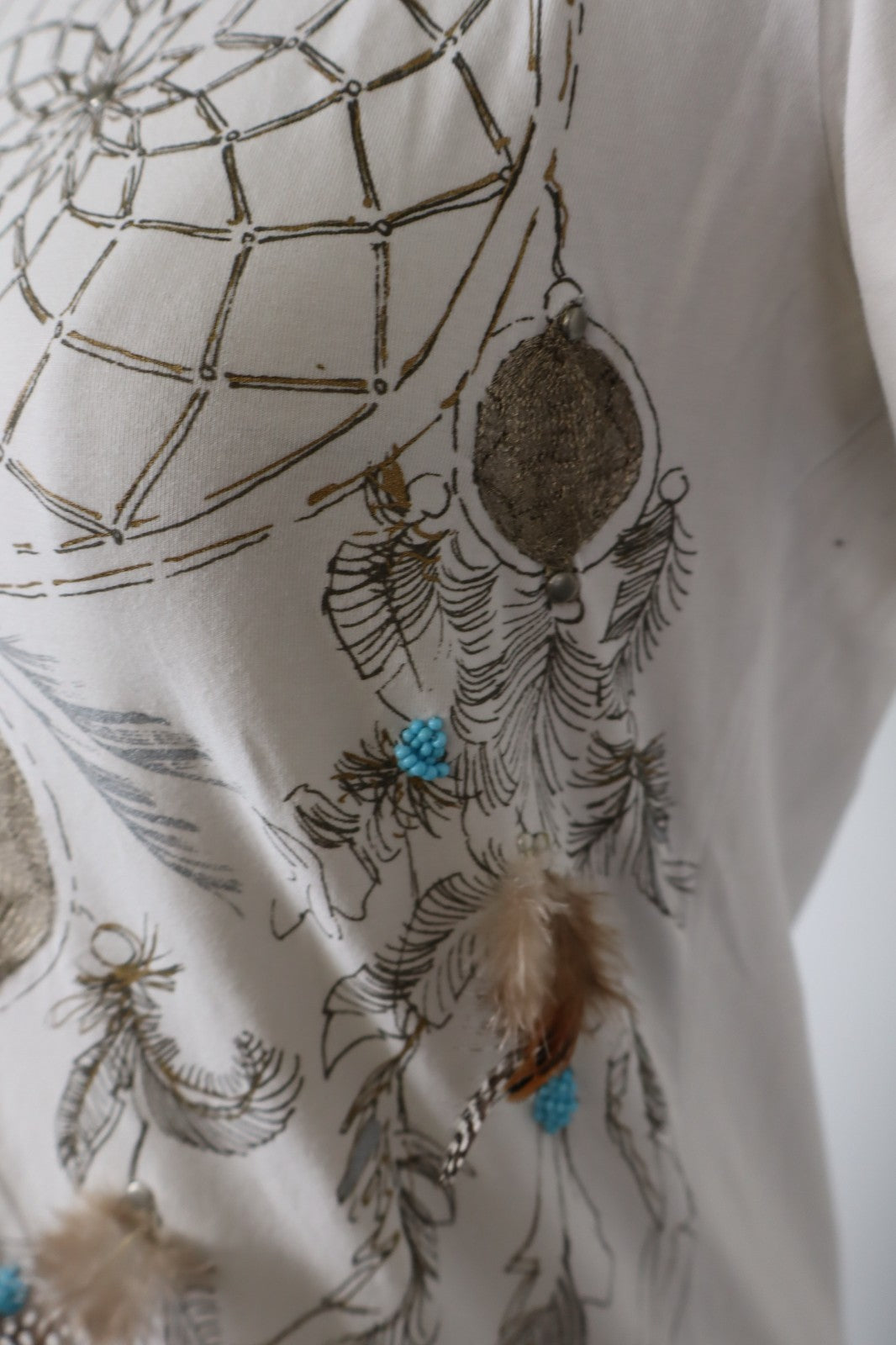 TRUSSARDI JEANS MAGLIA DONNA TG. M WOMAN CASUAL VINTAGE T-SHIRT TOP COTONE