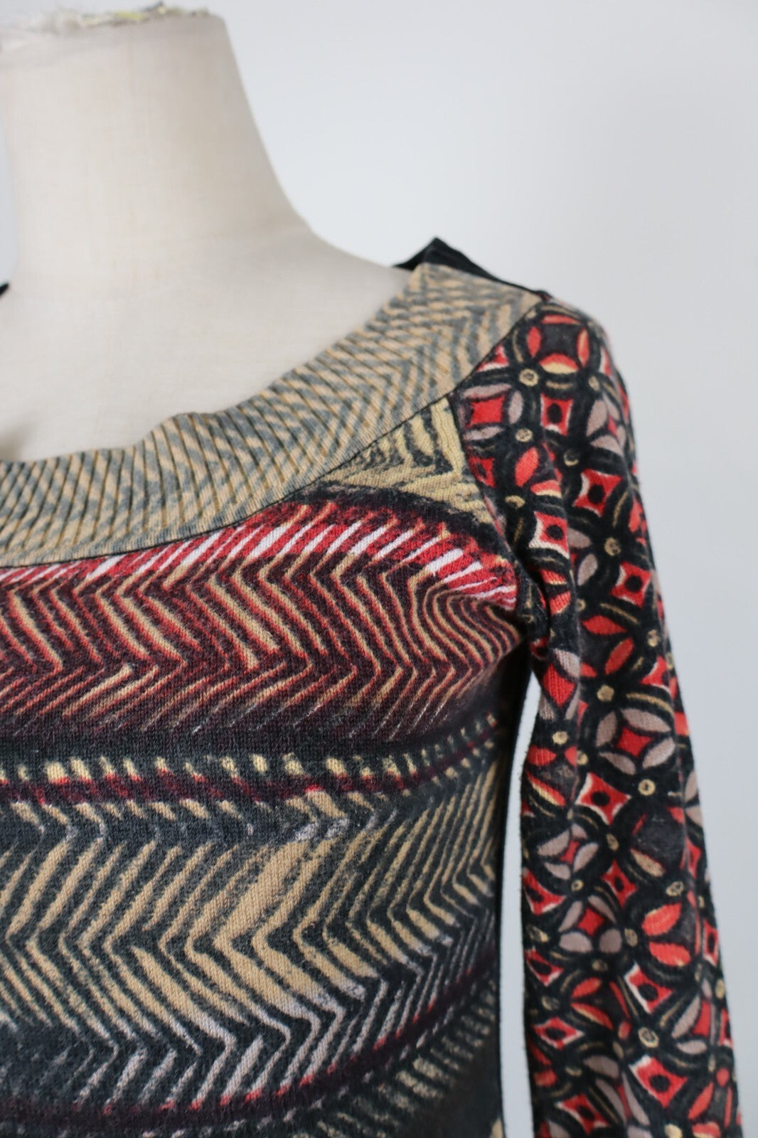 DESIGUAL MAGLIA DONNA TG. M WOMAN CASUAL VINTAGE T-SHIRT TOP COTONE COTTON