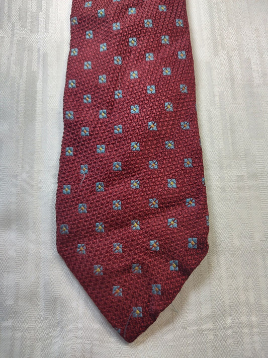ZANOLINI 100% SILK TIE SETA CRAVATTA NECKTIE MADE IN ITALY CLASSIC