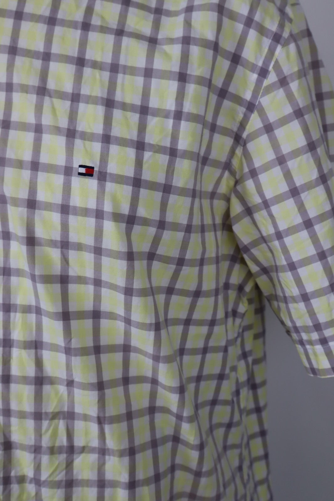 TOMMY HILFIGER CAMICIA UOMO TG. 2XL MAN CASUAL SHIRT VINTAGE SHIRT COTONE