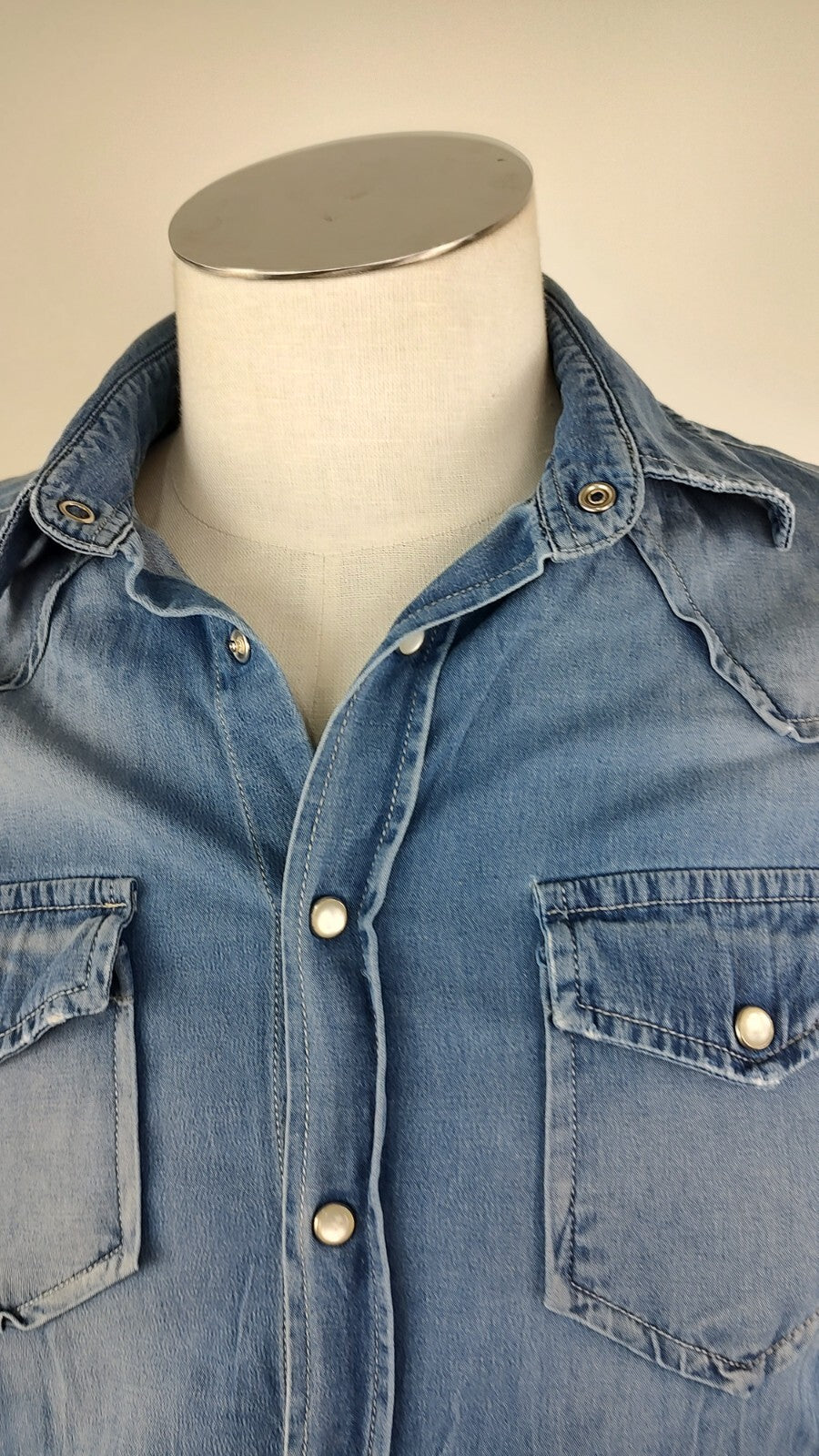 LIU JO CAMICIA UOMO COTONE TG. S MAN CASUAL VINTAGE SHIRT