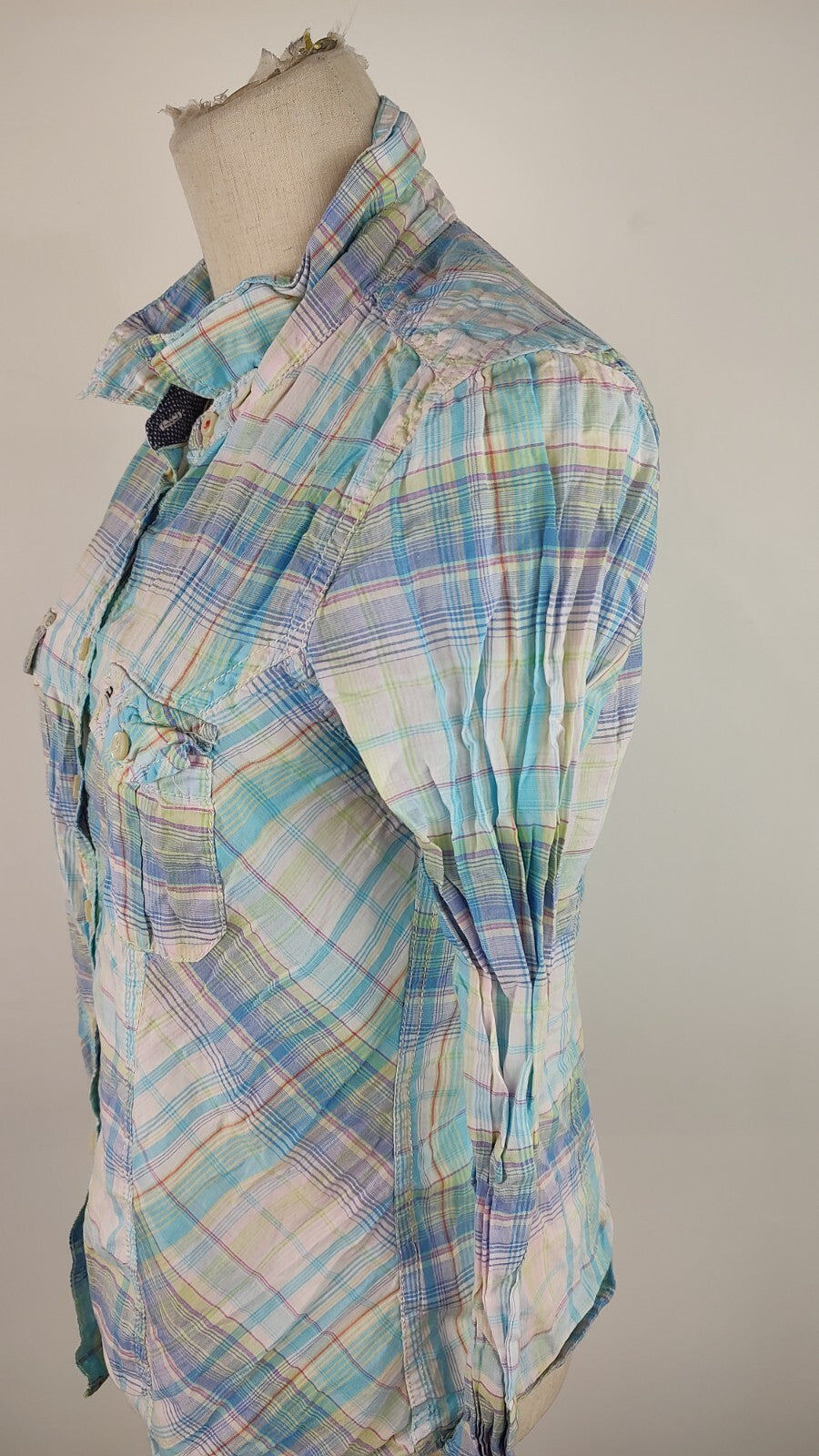 TOMMY HILFIGER CAMICIA DONNA TG. L WOMAN SHIRT CASUAL VINTAGE COTONE