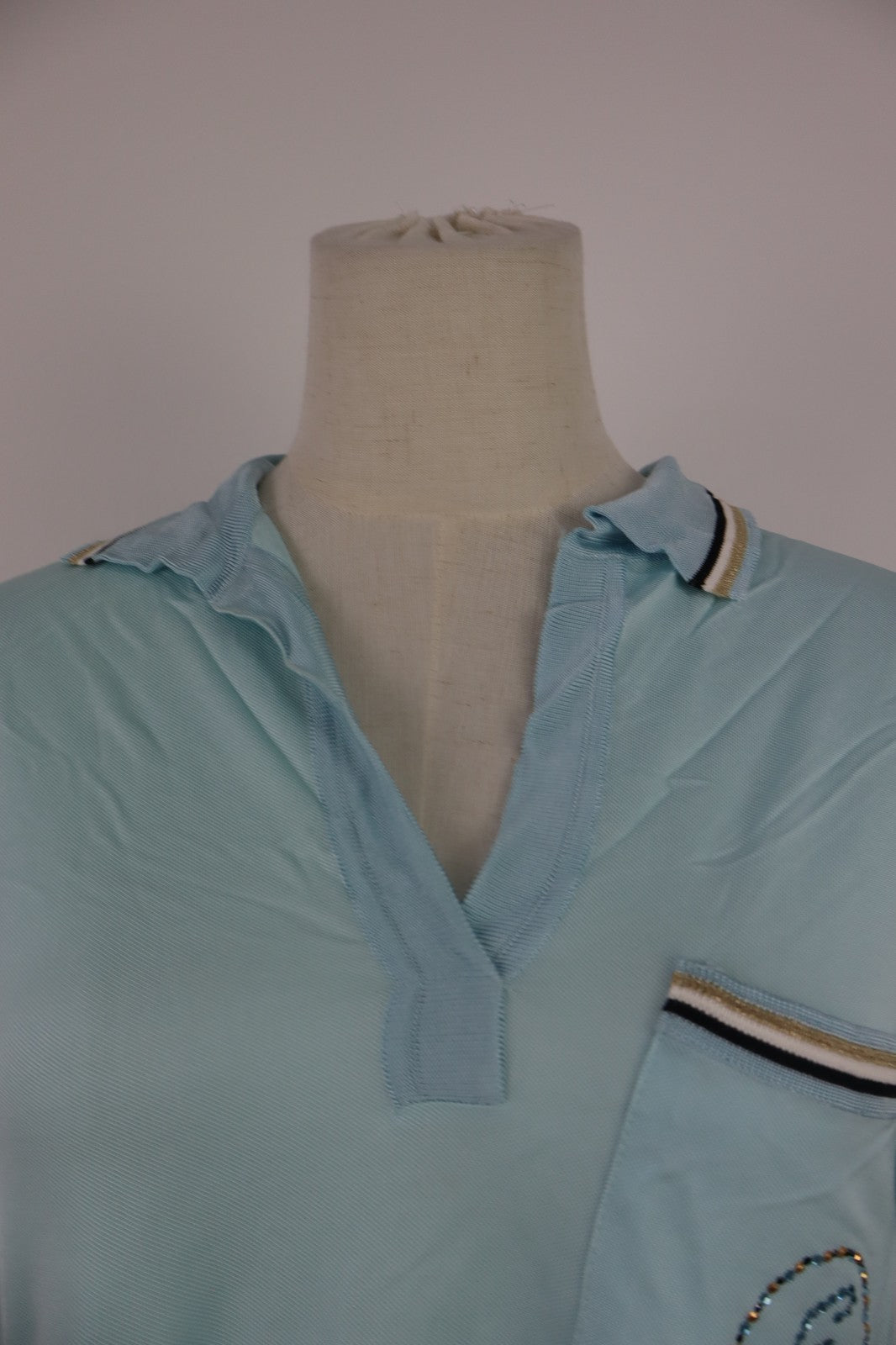 GATTINONI POLO DONNA MAGLIA  TG. 50 WOMAN SHIRT CASUAL VINTAGE LOGO