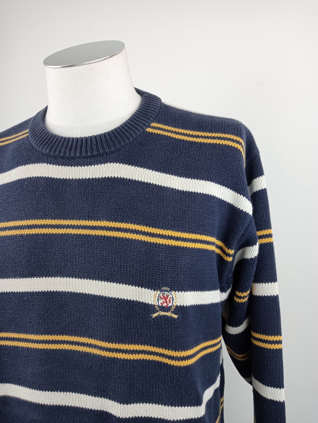 TOMMY HILFIGER MAGLIONE UOMO Tg. L MAN SWEATER CASUAL VINTAGE COTONE COTTON