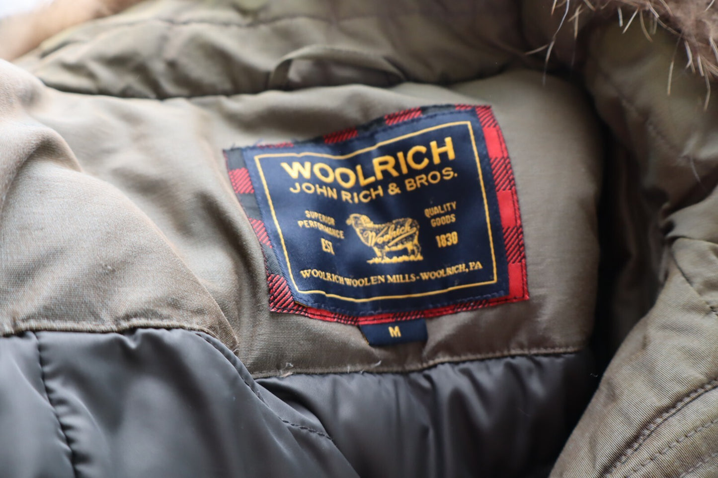 WOOLRICH GIUBBINO PIUMINO DONNA Tg M GIACCA WOMAN JACKET CASUAL VINTAGE